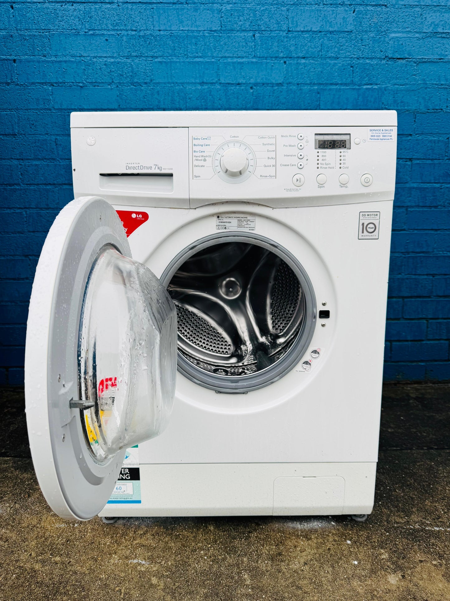 **LG 7KGS FRONT LOADER WASHING MACHINE**