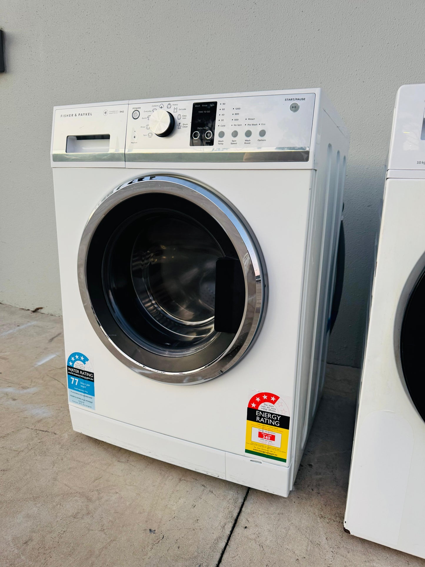 **FISHER & PAYKEL 9KGS FRONT LOADER WASHING MACHINE**