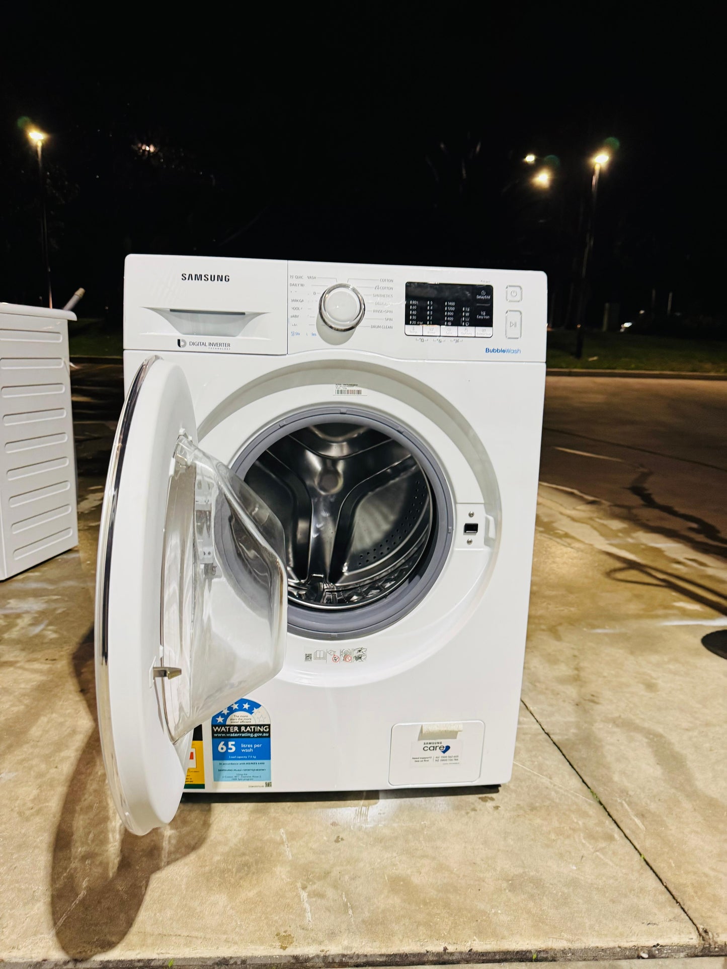 **SAMSUNG 7.5KGS FRONT LOADER WASHING MACHINE**