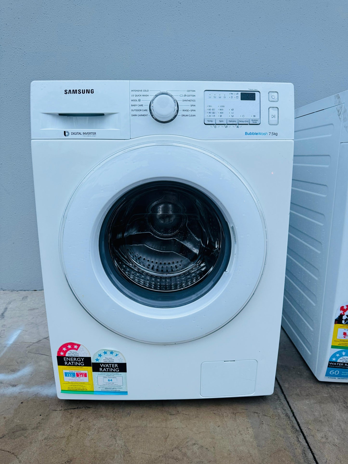 **SAMSUNG 7.5KGS FRONT LOADER WASHING MACHINE**
