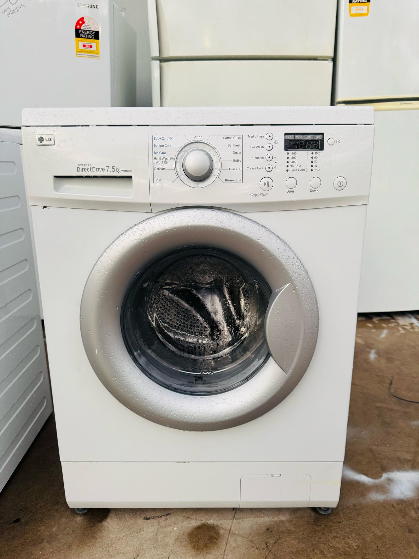 **LG 7.5KGS FRONT LOADER WASHING MACHINE**