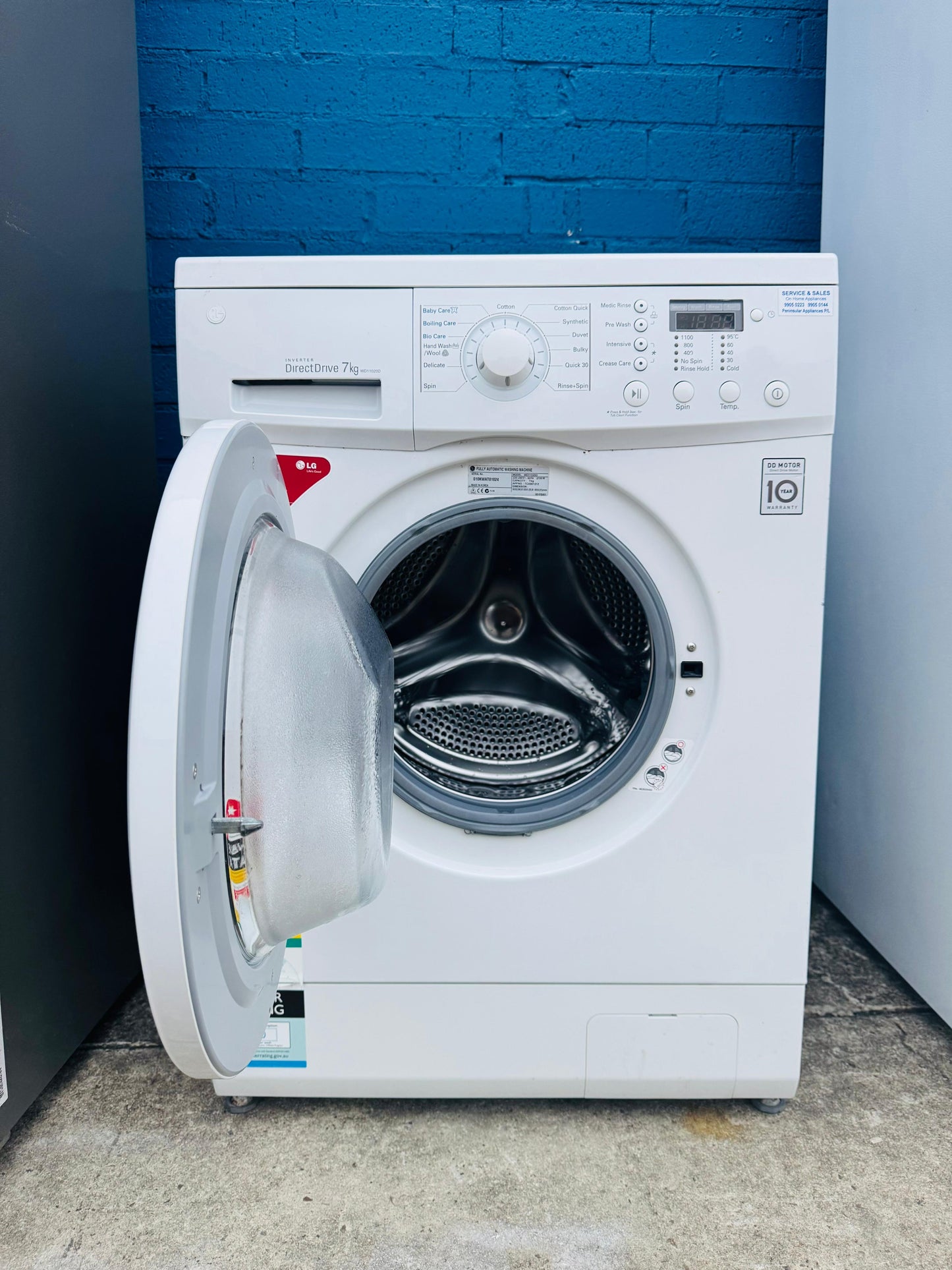 **LG 7KGS FRONT LOADER WASHING MACHINE**