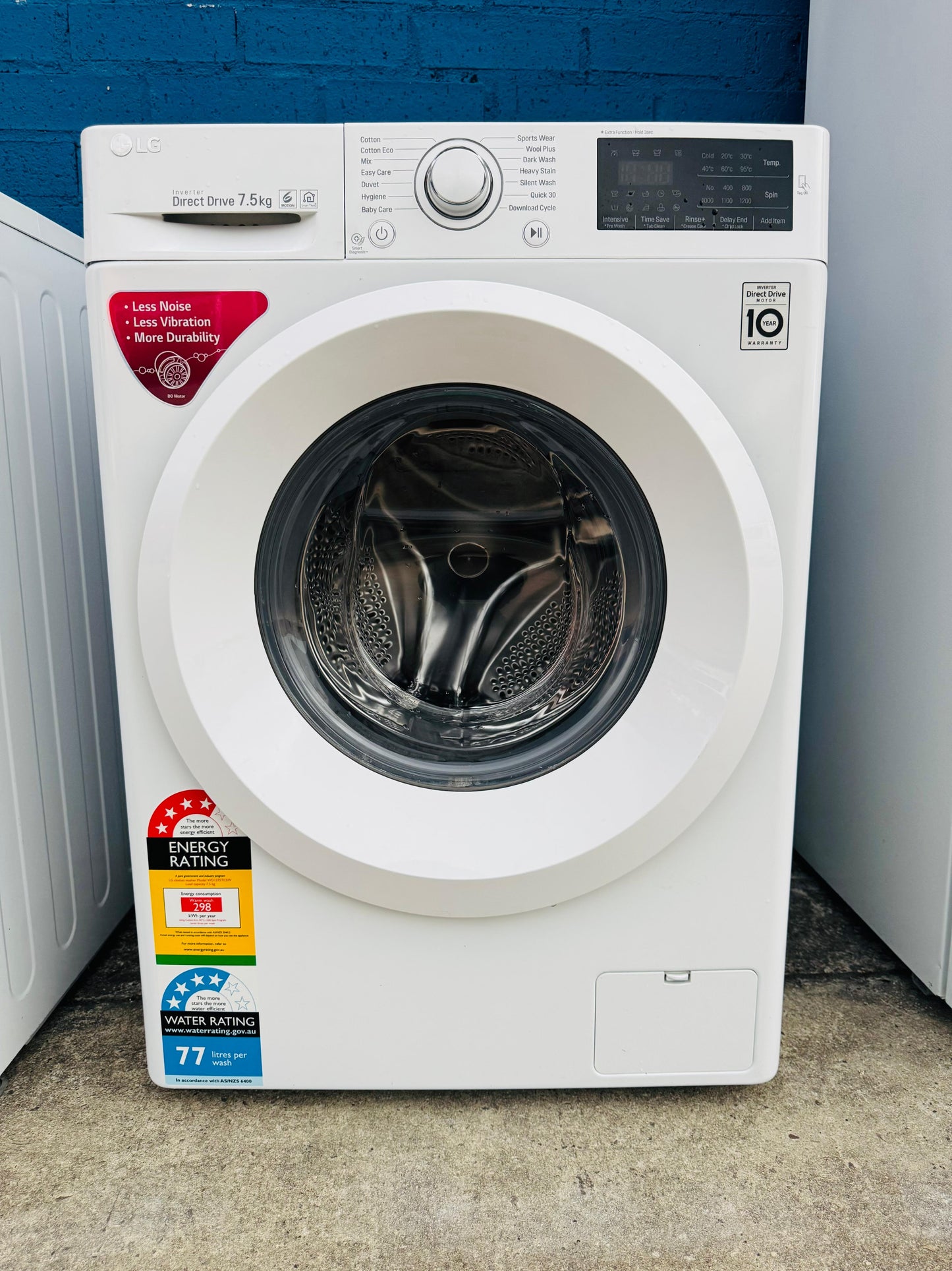 **LG 7.5KGS FRONT LOADER WASHING MACHINE**