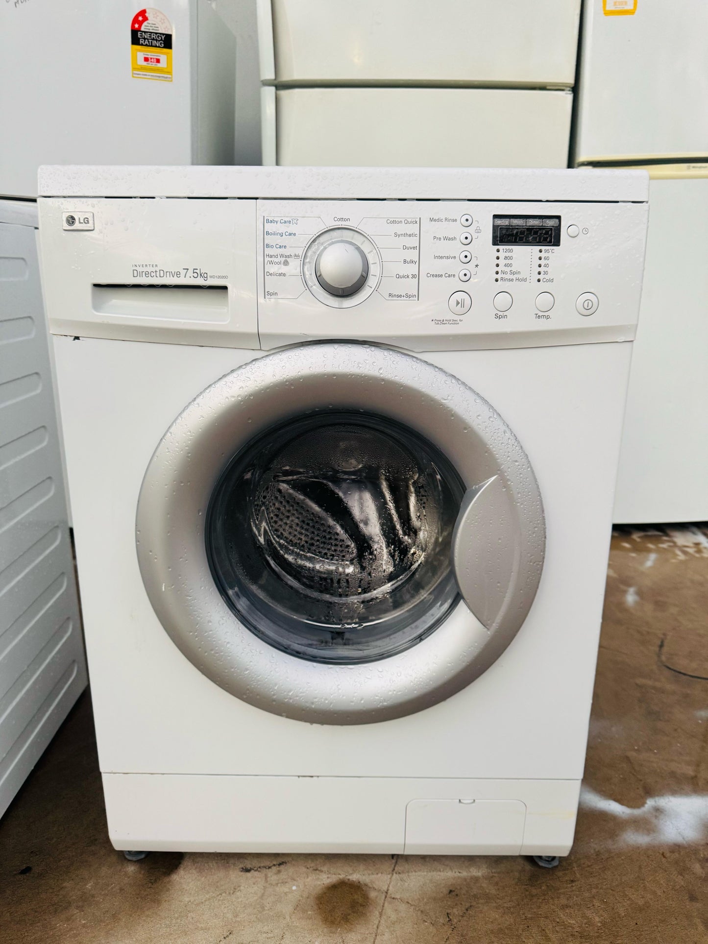 **LG 7.5KGS FRONT LOADER WASHING MACHINE**
