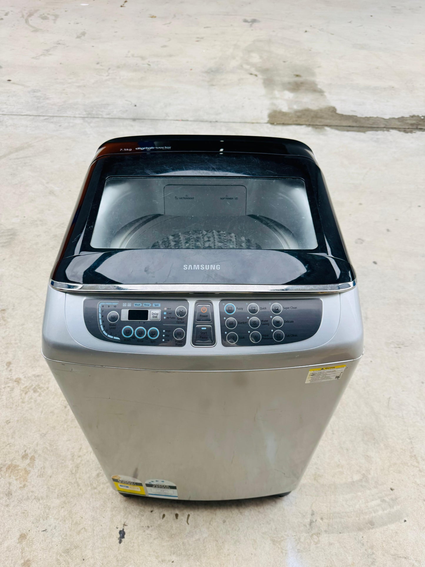 **SAMSUNG 7.5KGS TOP LOADER WASHING MACHINE**