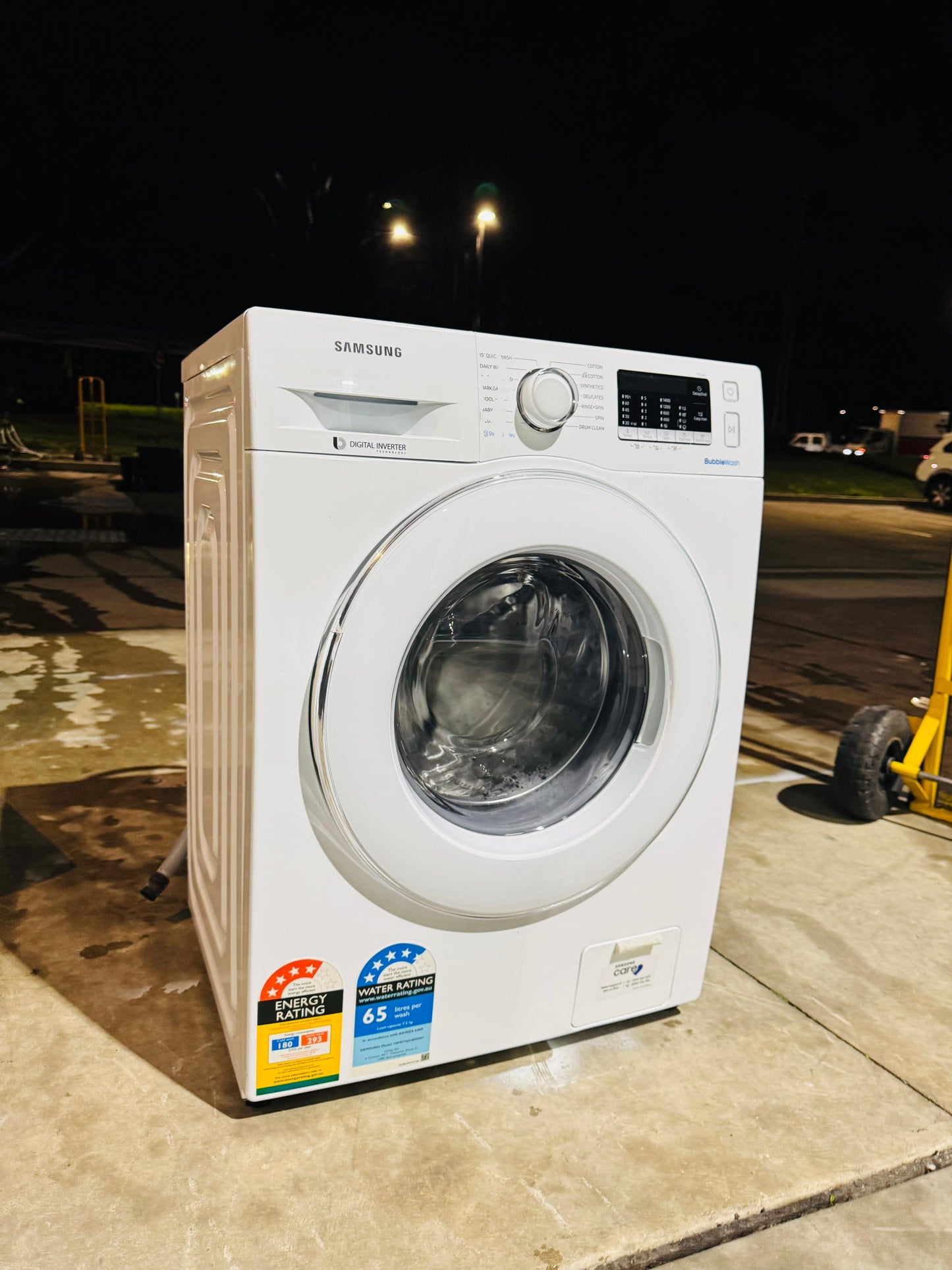 **SAMSUNG 7.5KGS FRONT LOADER WASHING MACHINE**