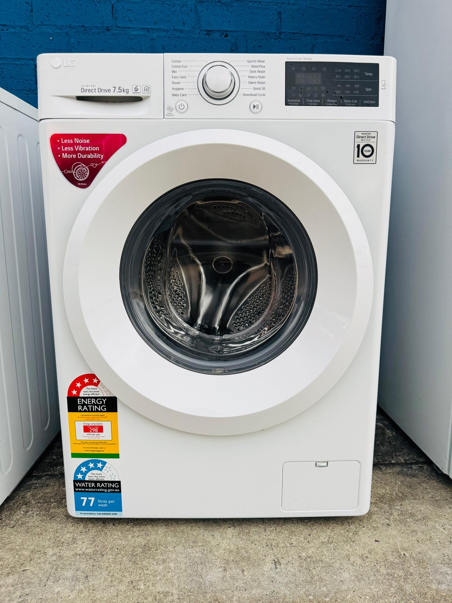 **LG 7.5KGS FRONT LOADER WASHING MACHINE**