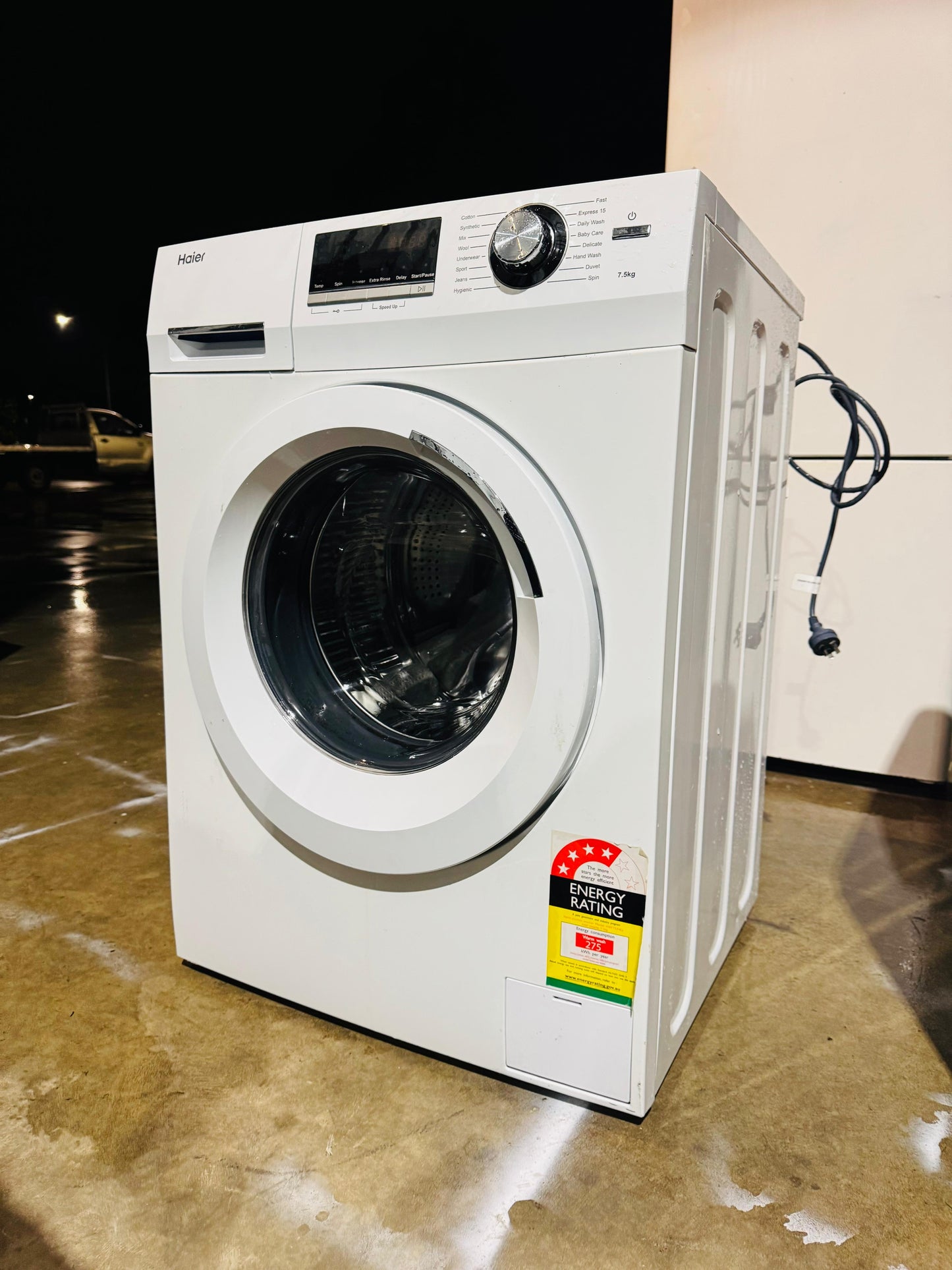 **HAIER 7.5KGS FRONT LOADER WASHING MACHINE**