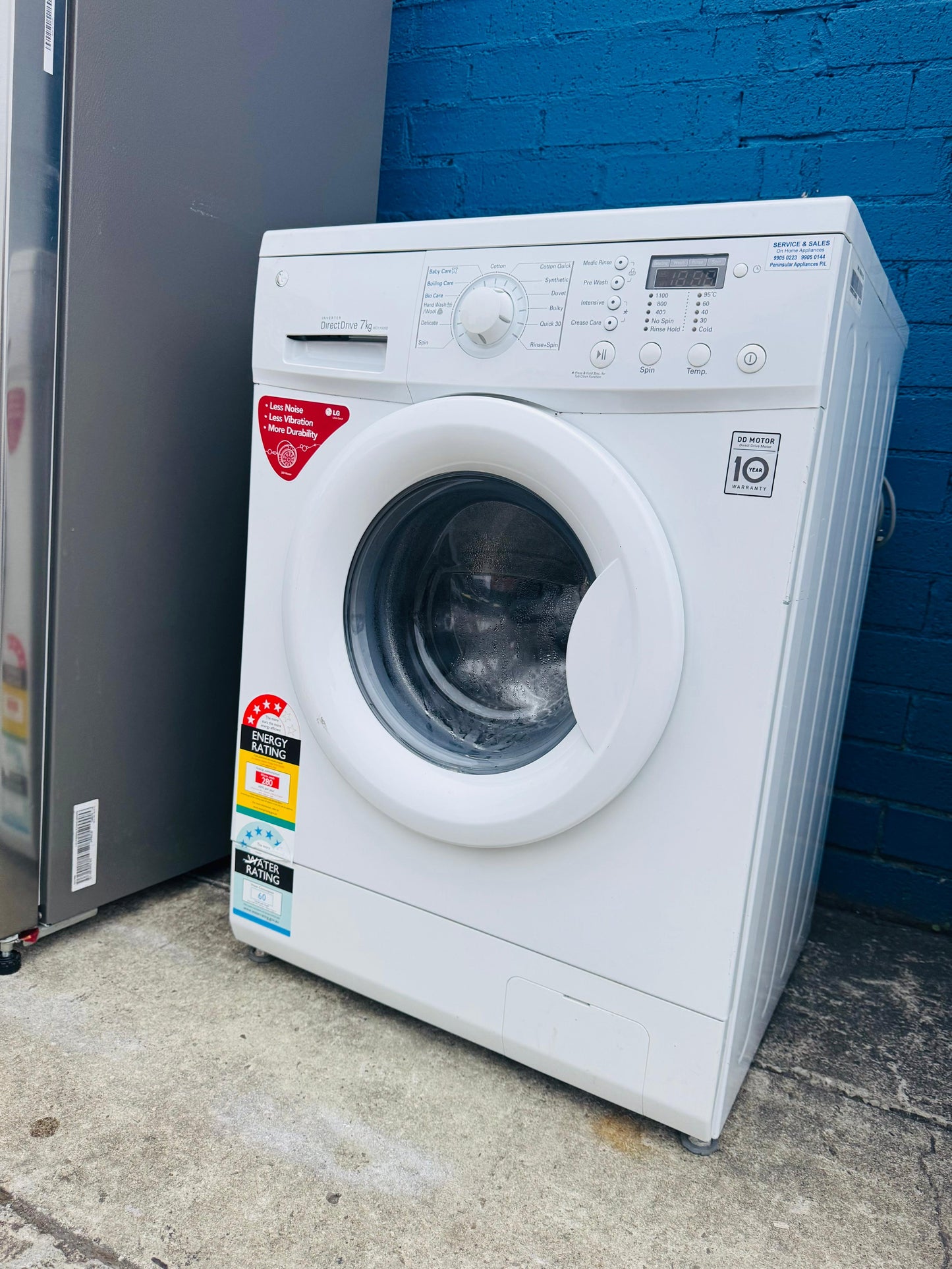 **LG 7KGS FRONT LOADER WASHING MACHINE**