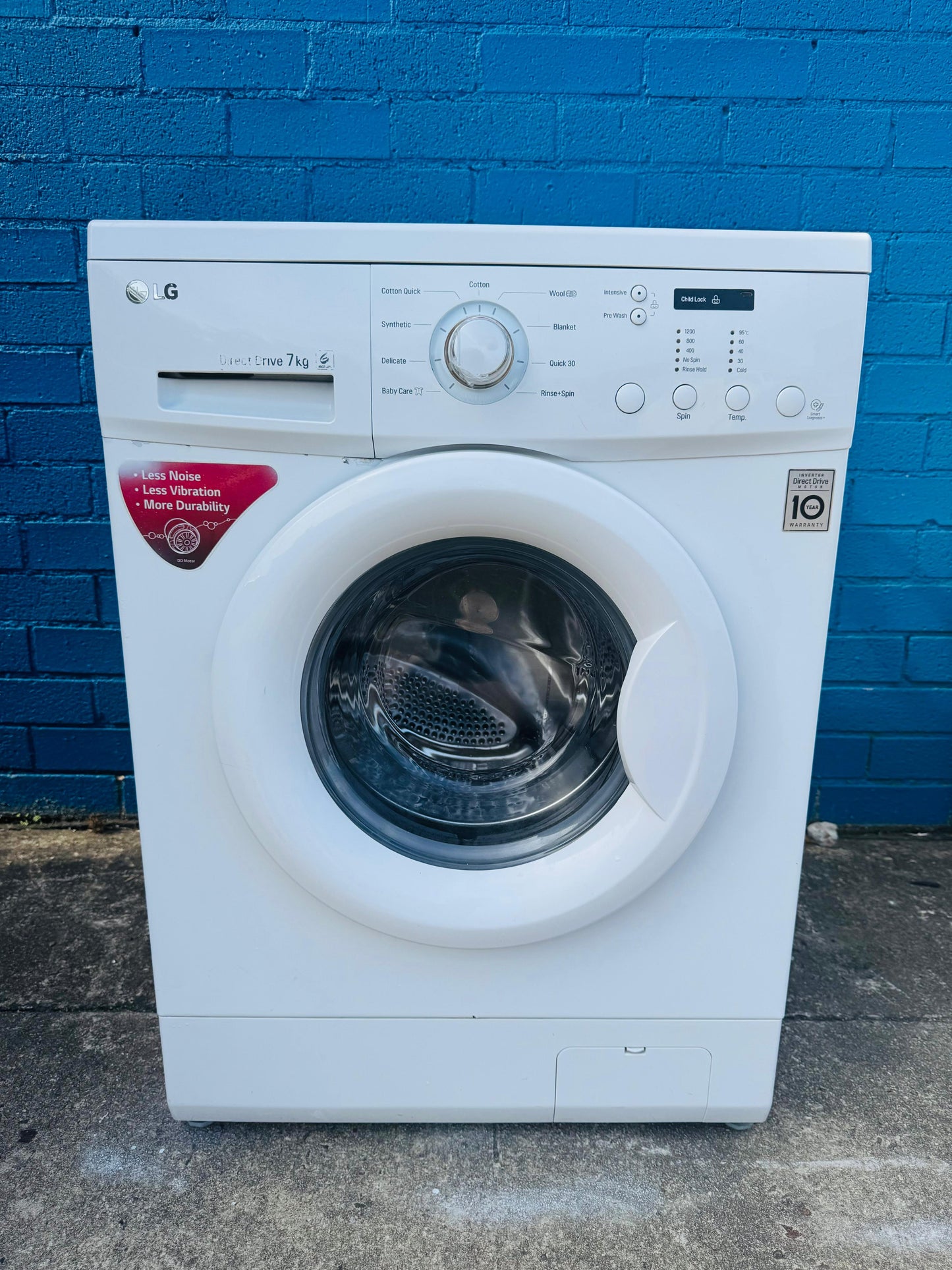 **LG 7KGS FRONT LOADER WASHING MACHINE**