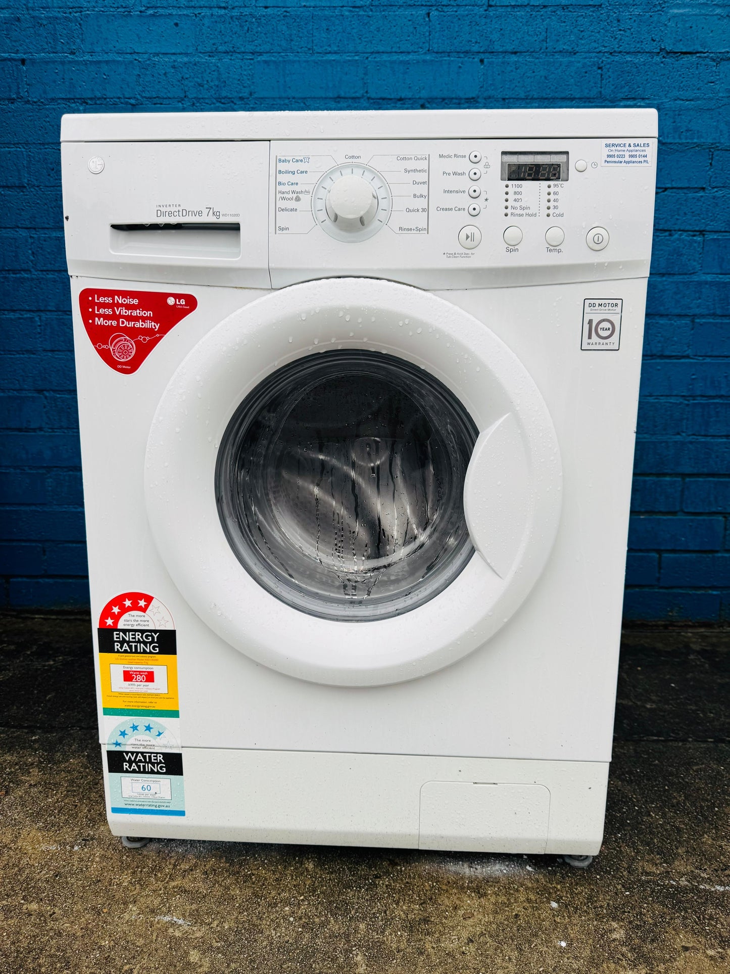 **LG 7KGS FRONT LOADER WASHING MACHINE**