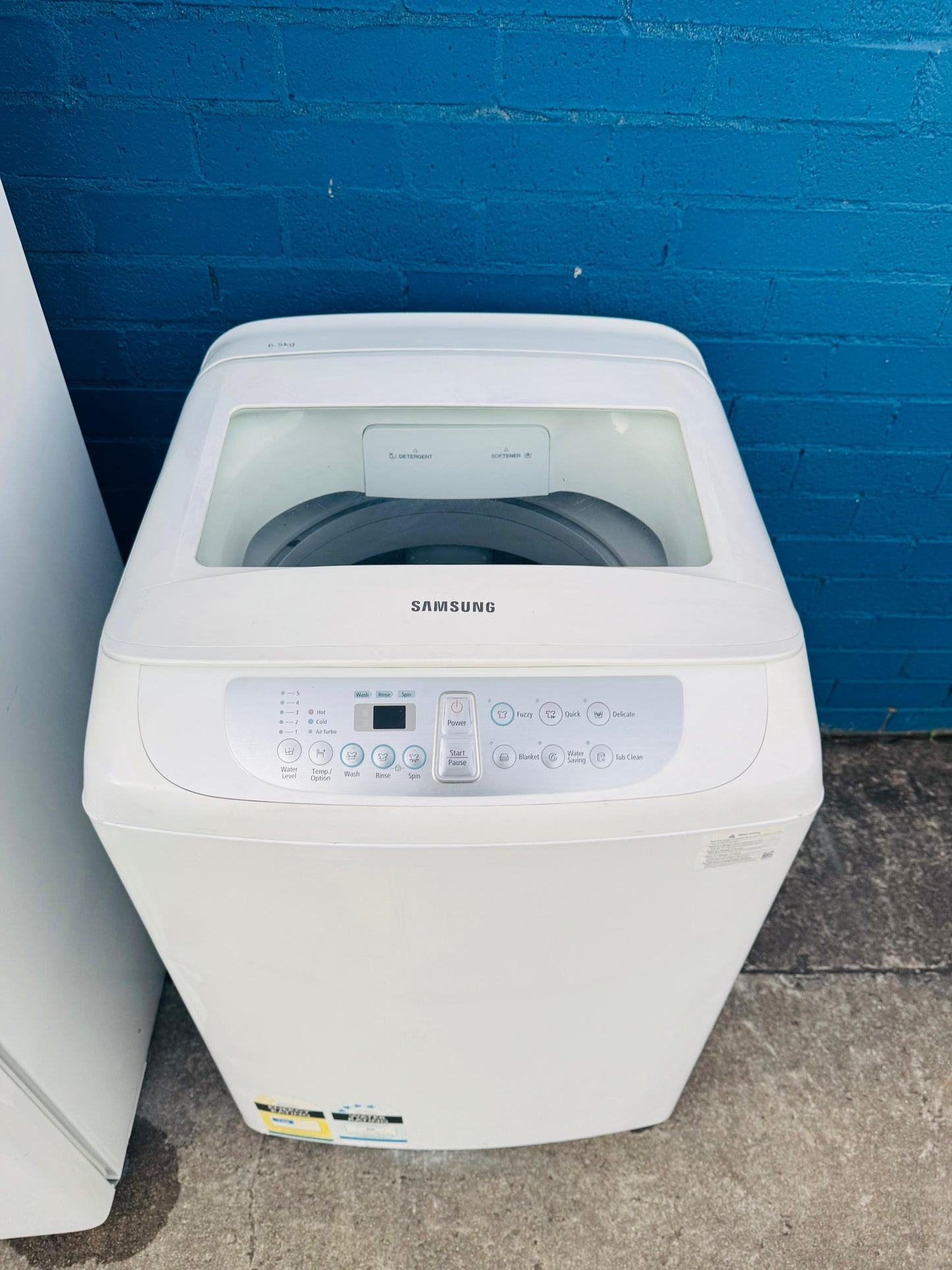 **SAMSUNG 6.5 KGS TOPLOADER WASHING MACHINE**