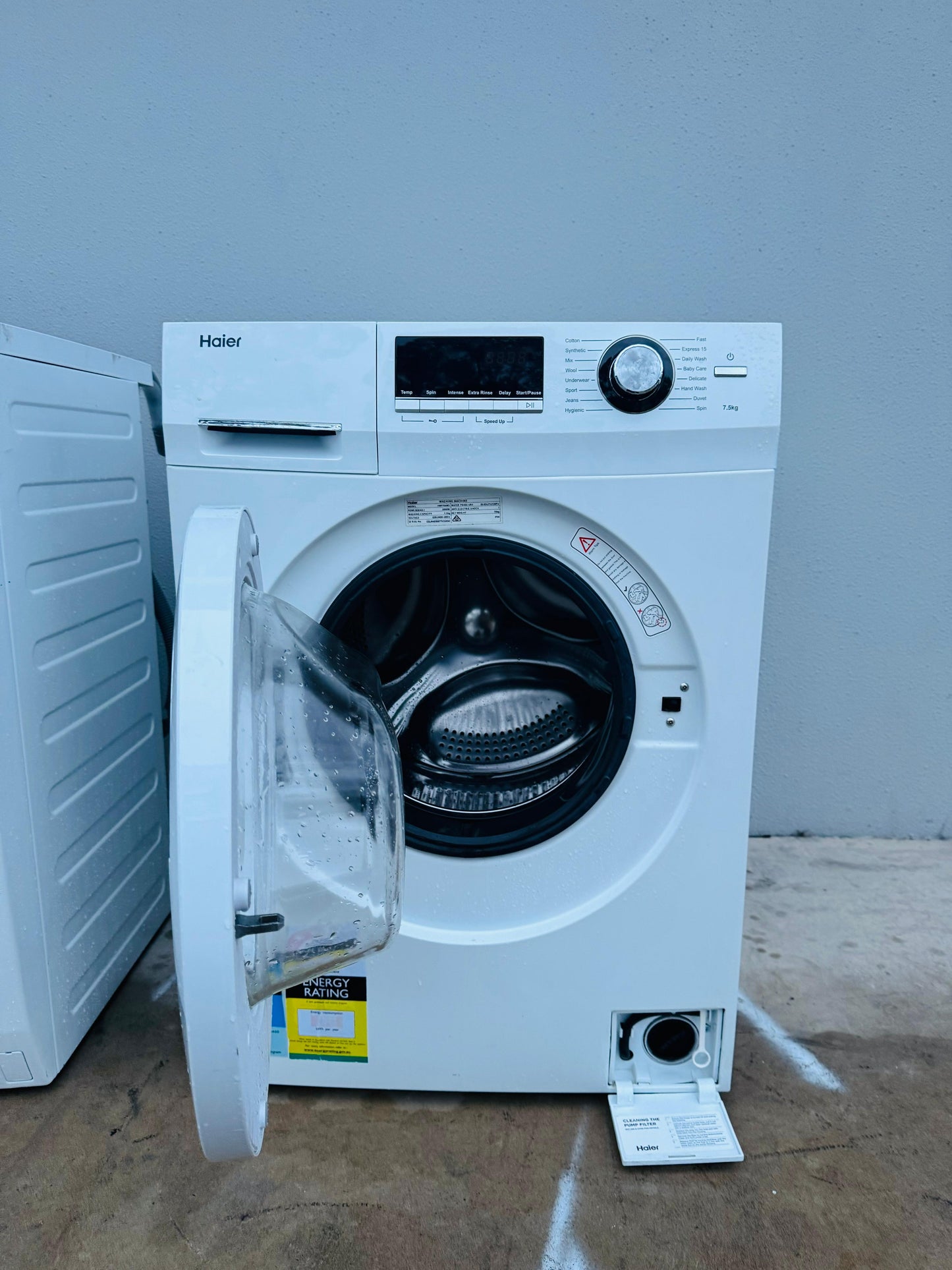 **HAIER 7.5KGS FRONT LOADER WASHING MACHINE**