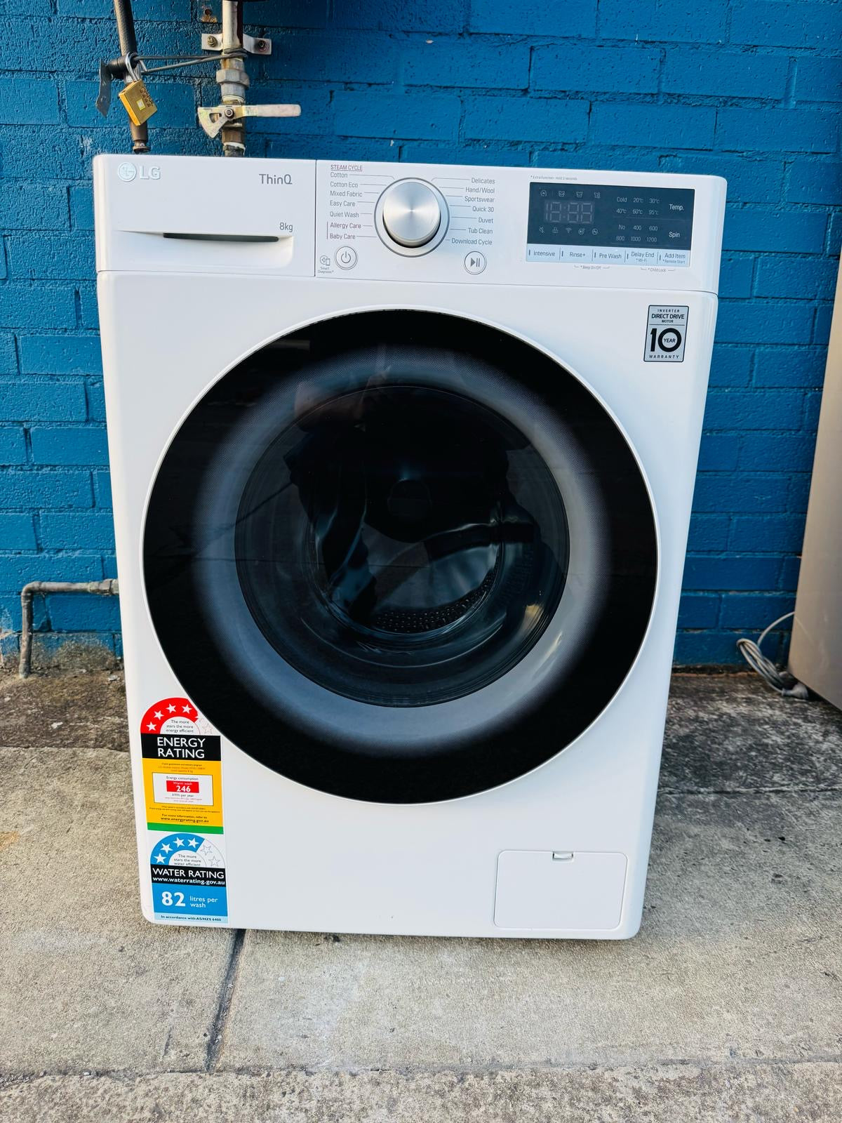 **LG 8 KGS FRONT LOADER WASHING MACHINE**