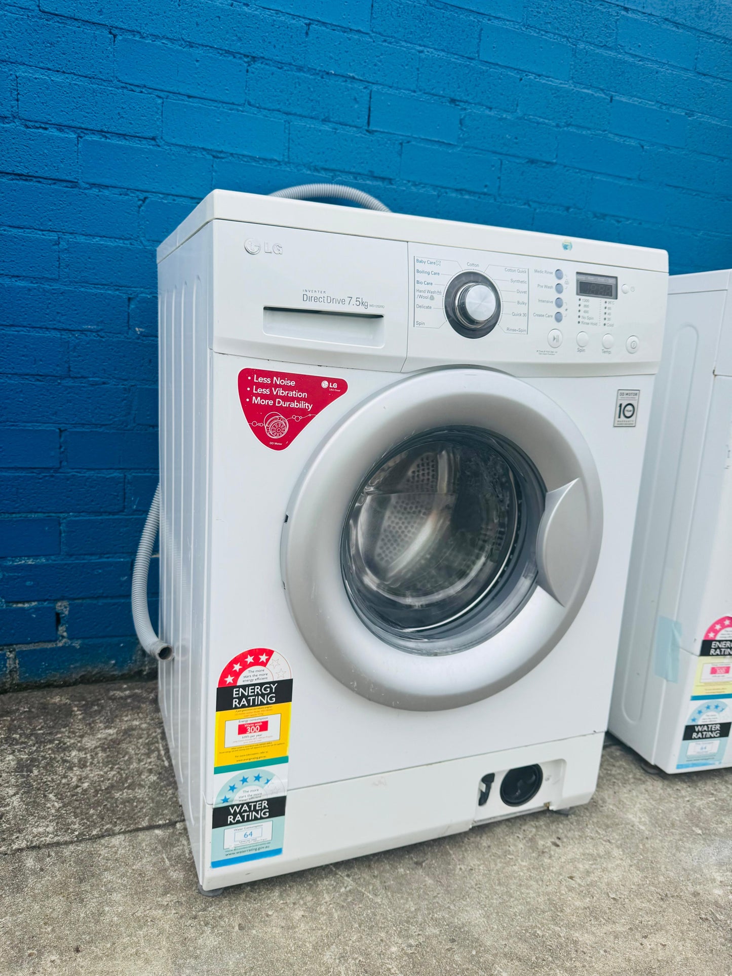 **LG 7.5KGS FRONT LOADER WASHING MACHINE**