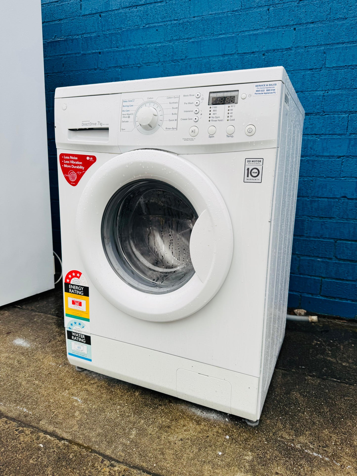 **LG 7KGS FRONT LOADER WASHING MACHINE**