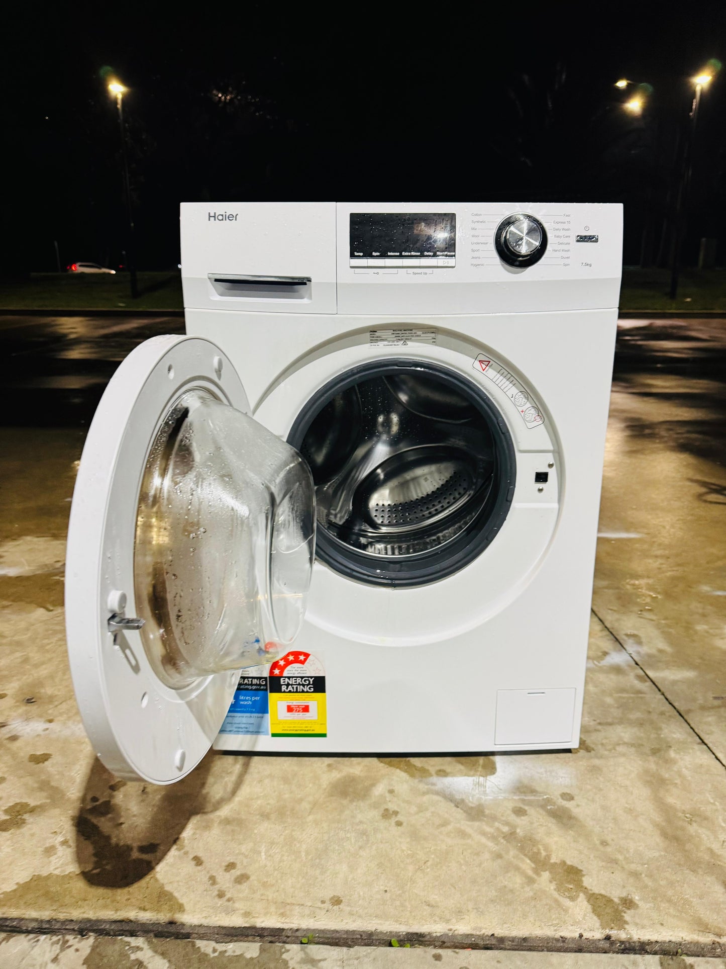 **HAIER 7.5KGS FRONT LOADER WASHING MACHINE**