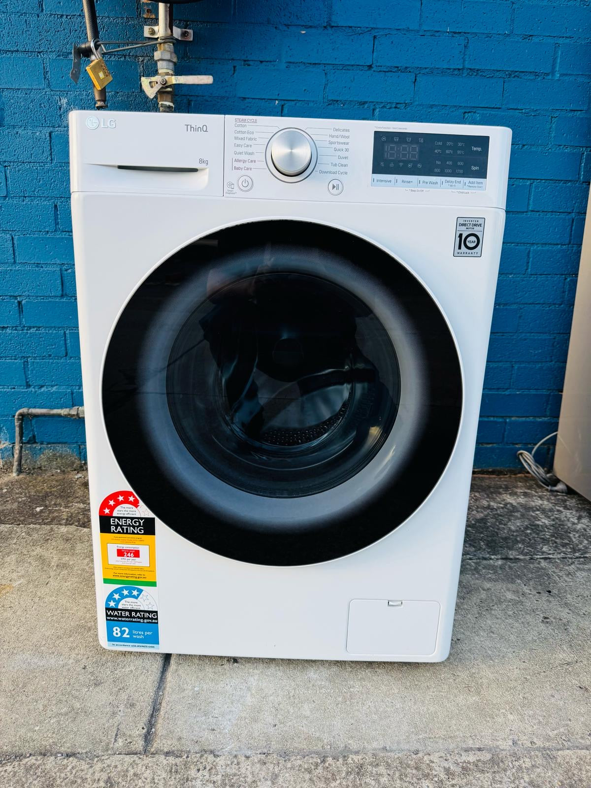 **LG 8 KGS FRONT LOADER WASHING MACHINE**