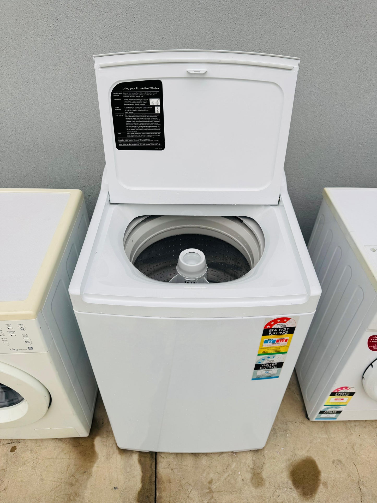 **FISHER AND PAYKEL 8.5 KGS TOP LOADER WASHING MACHINE**