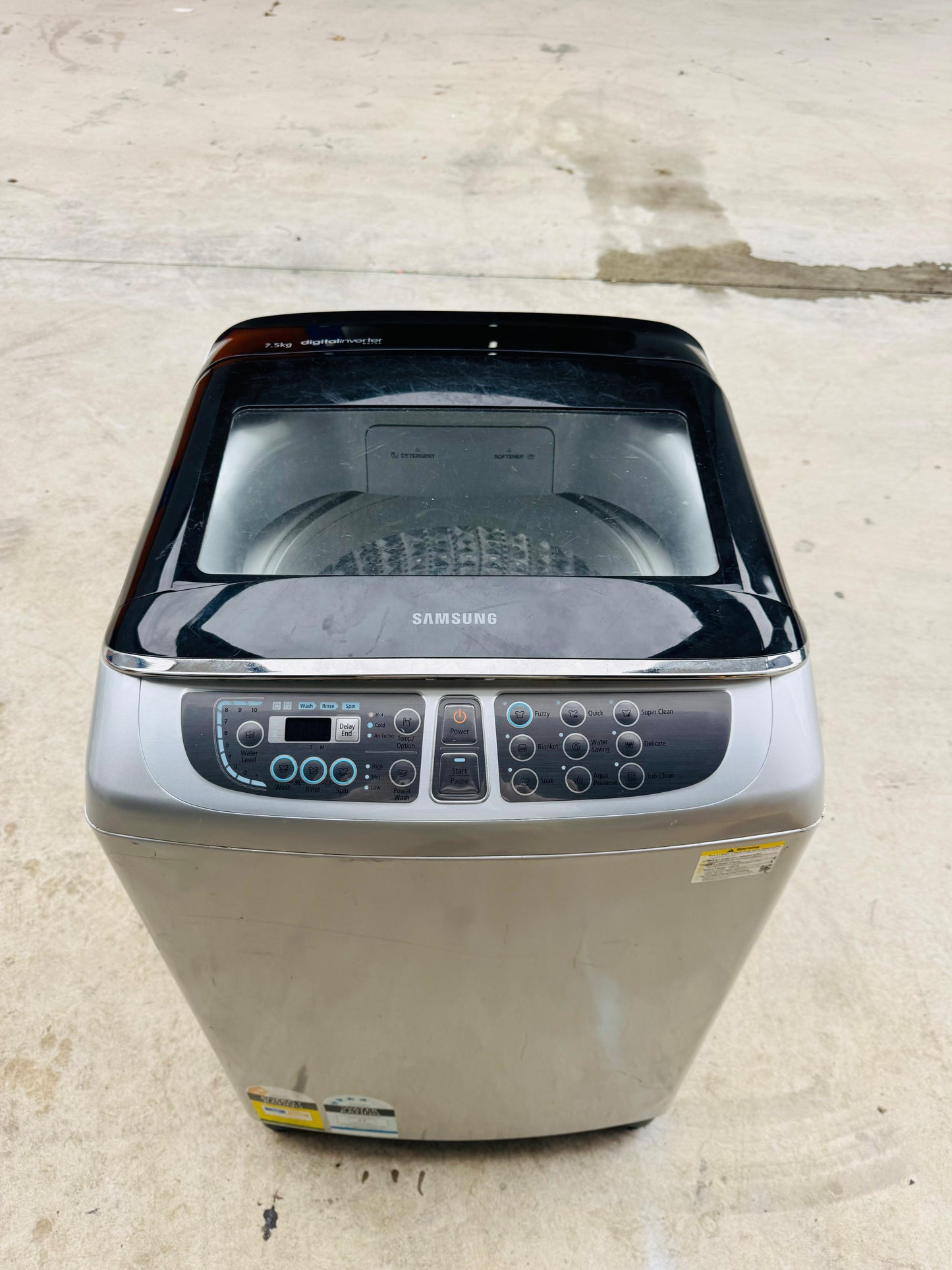 **SAMSUNG 7.5KGS TOP LOADER WASHING MACHINE**