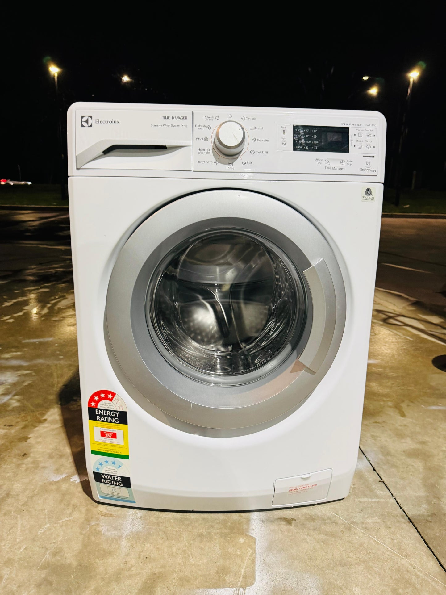 **ELECTROLUX 7KGS FRONT LOADER WASHING MACHINE**
