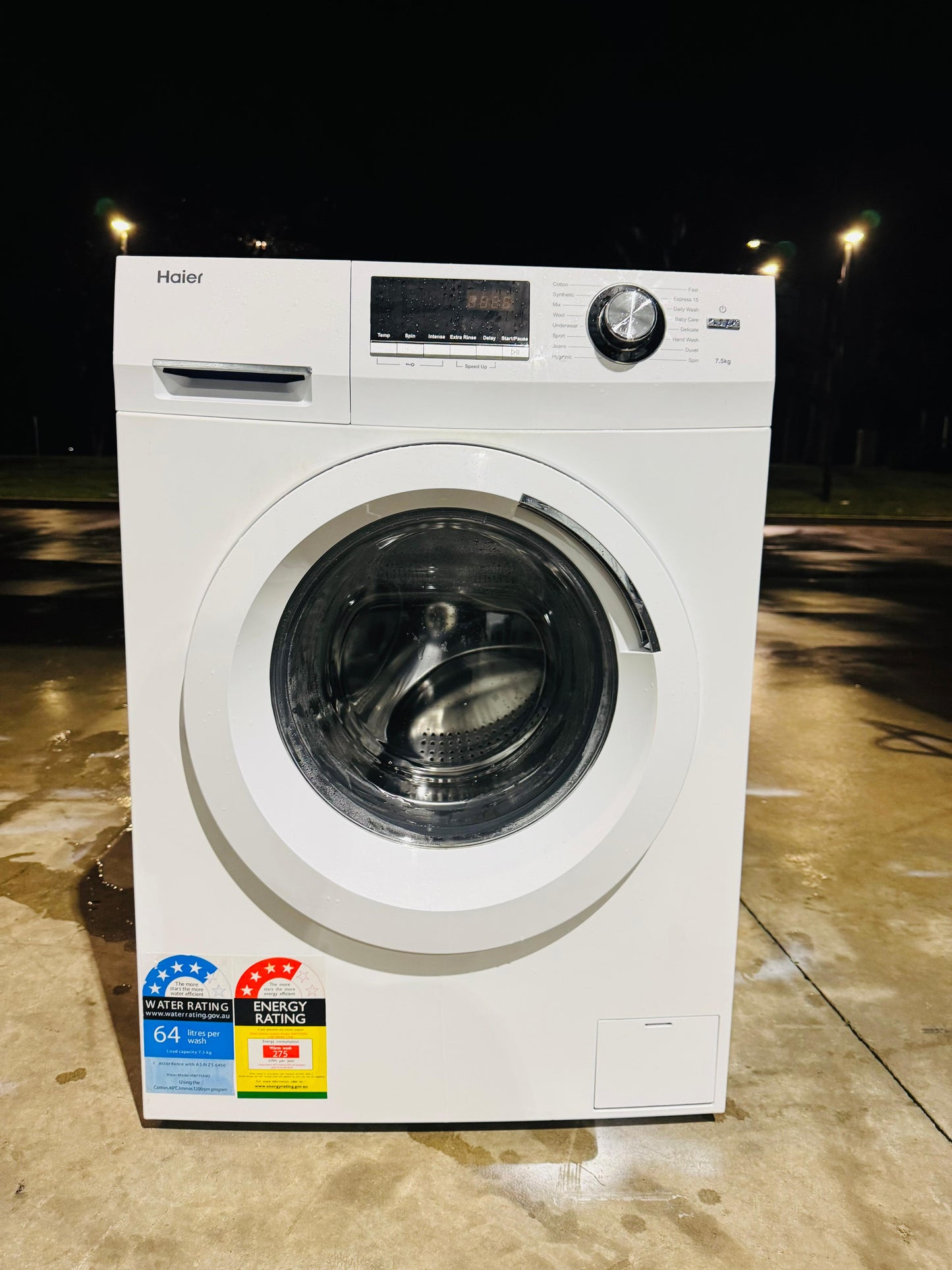 **HAIER 7.5KGS FRONT LOADER WASHING MACHINE**