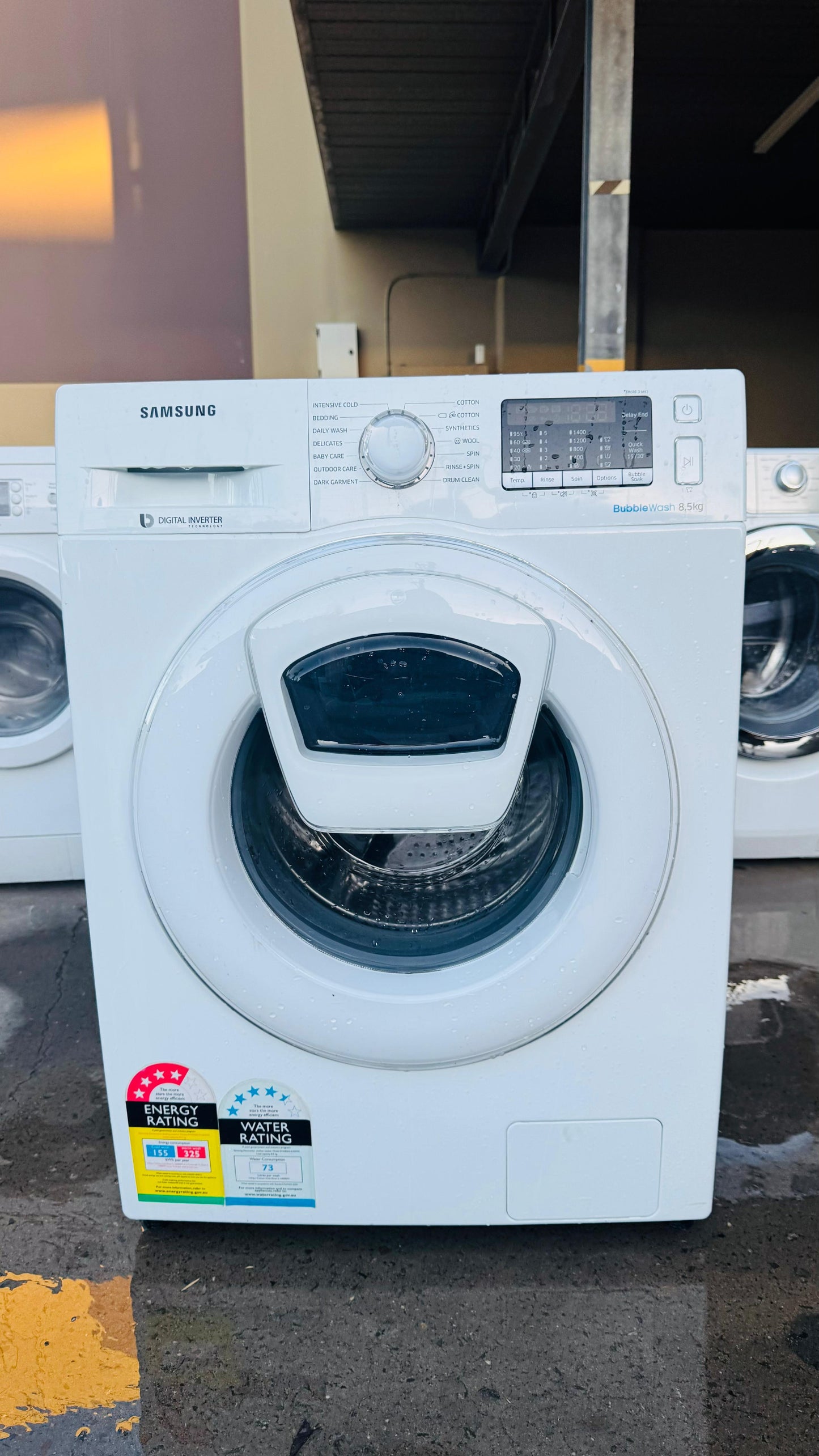 SAMSUNG 8.5KGS FRONT LOADER WASHING MACHINE
