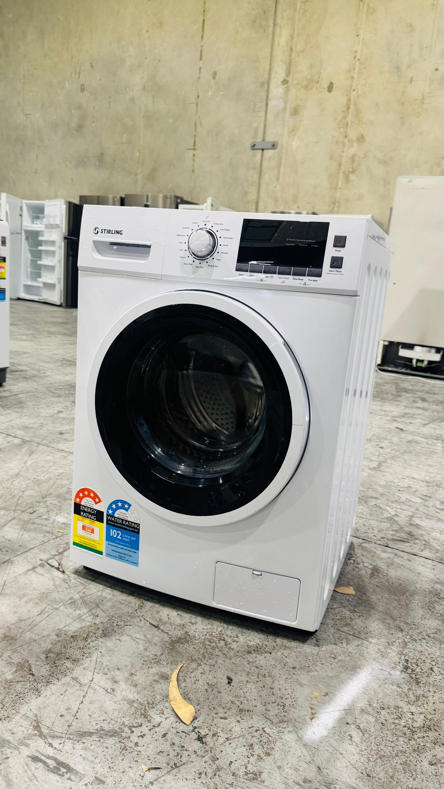 STIRLING 10KGS FRONT LOADER WASHING MACHINE