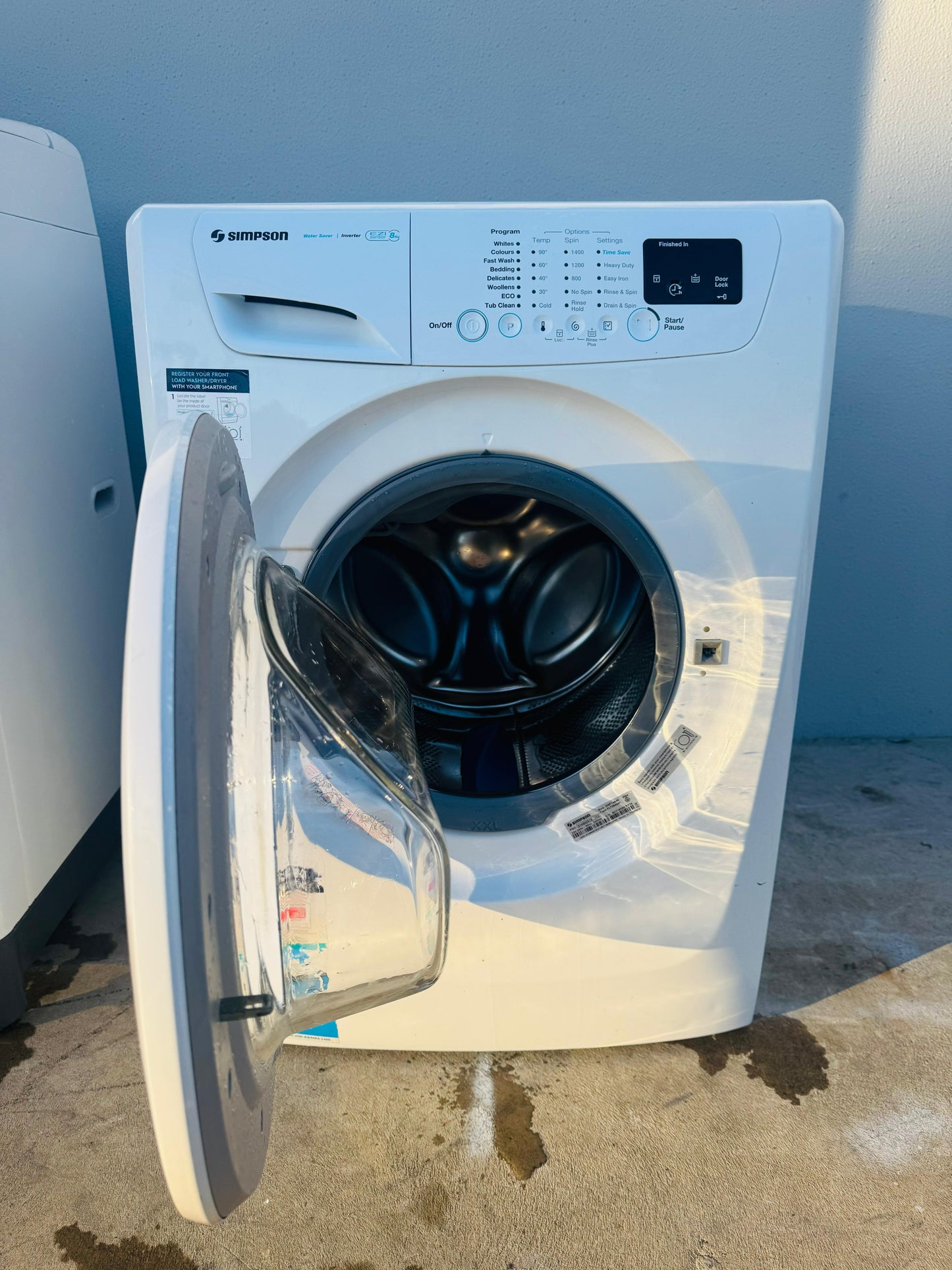 SIMPSON 8KGS FRONT LOADER WASHING MACHINE