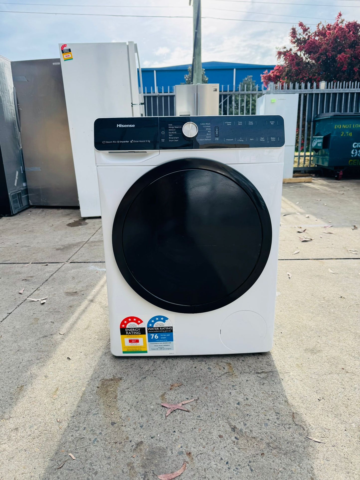 HISENSE 9KGS FRONT LOADER WASHING MACHINE
