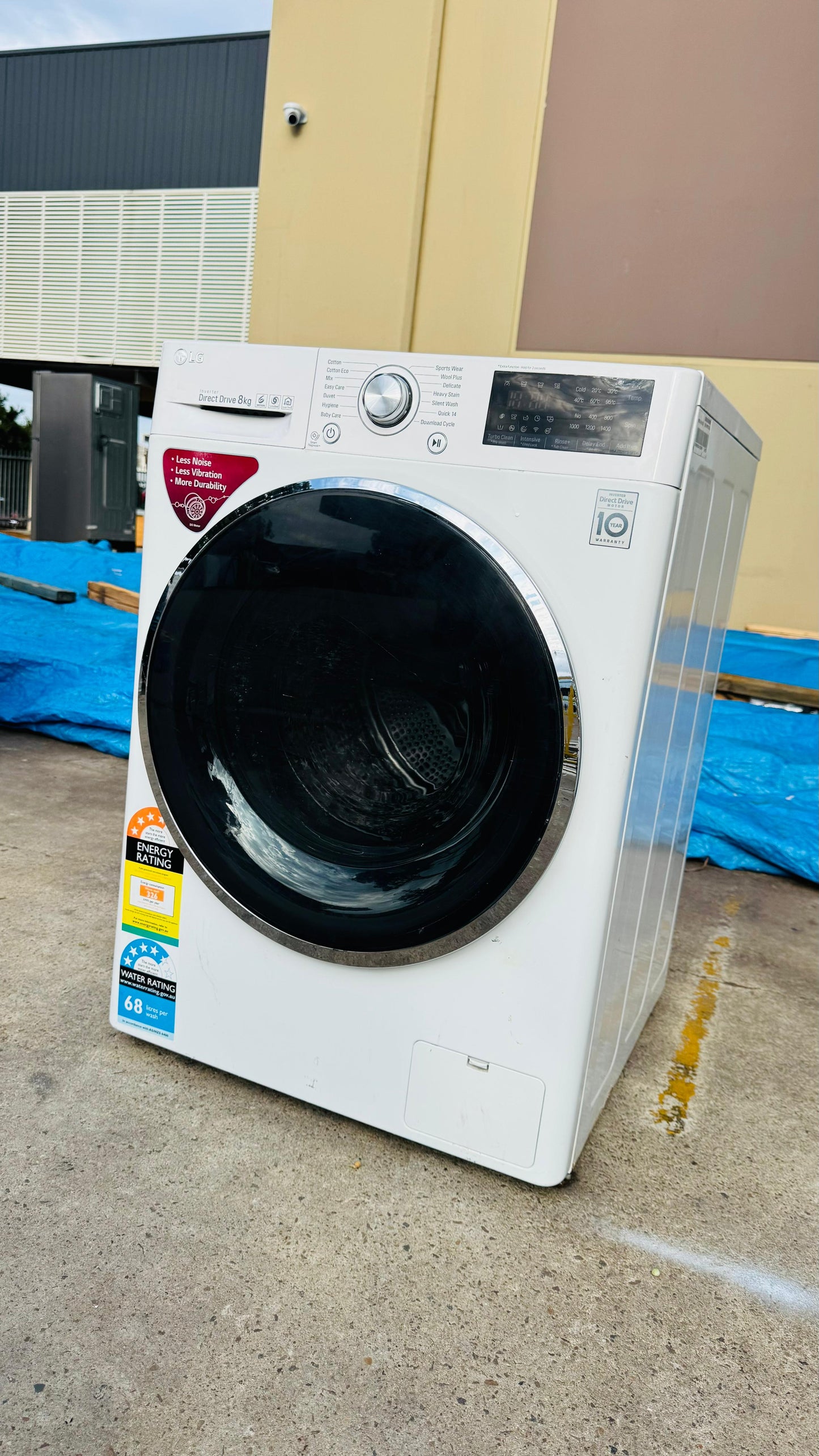 LG 8KGS FRONT LOADER WASHING MACHINE