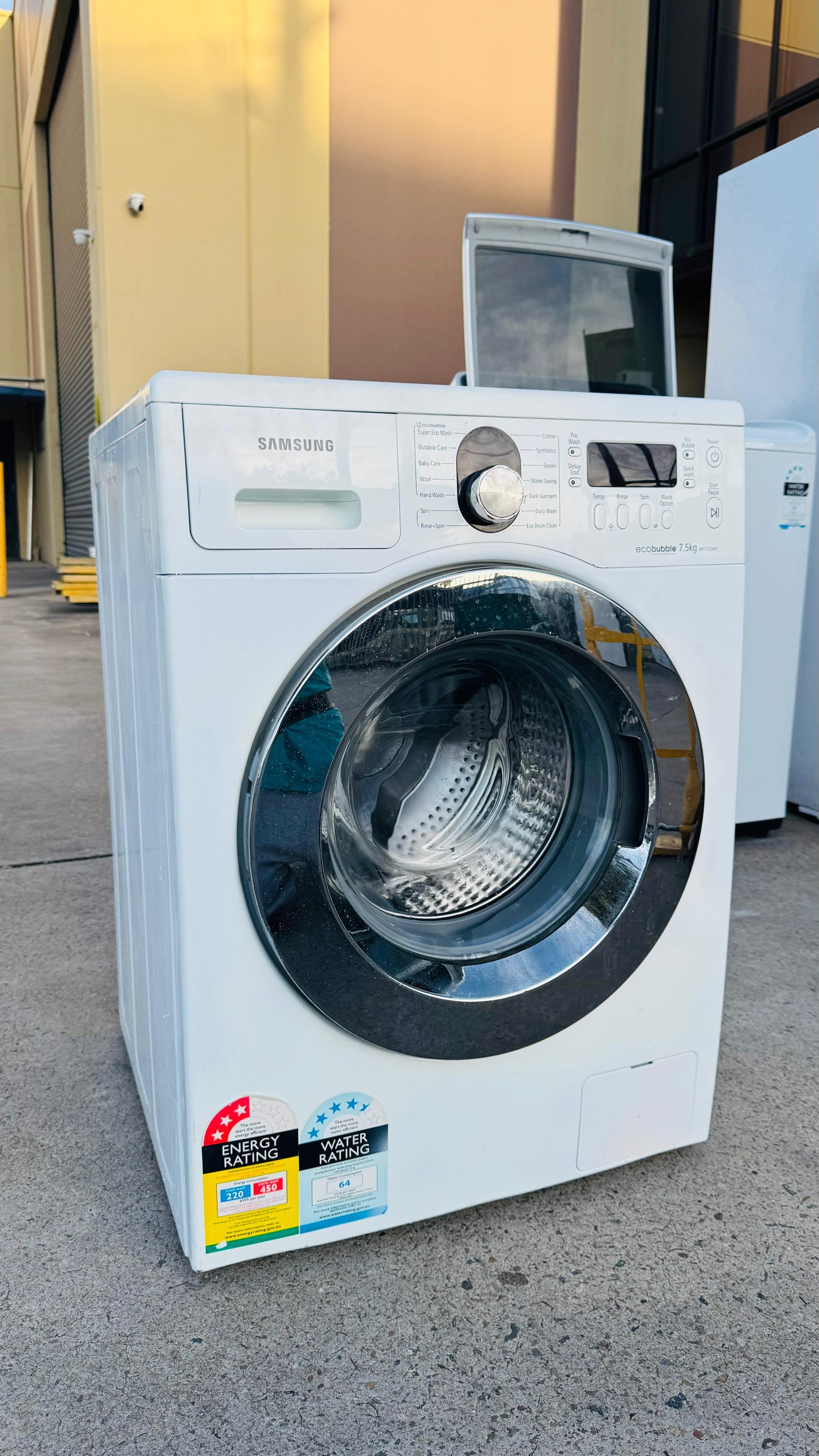 SAMSUNG 7.5KGS FRONT LOADER WASHING MACHINE