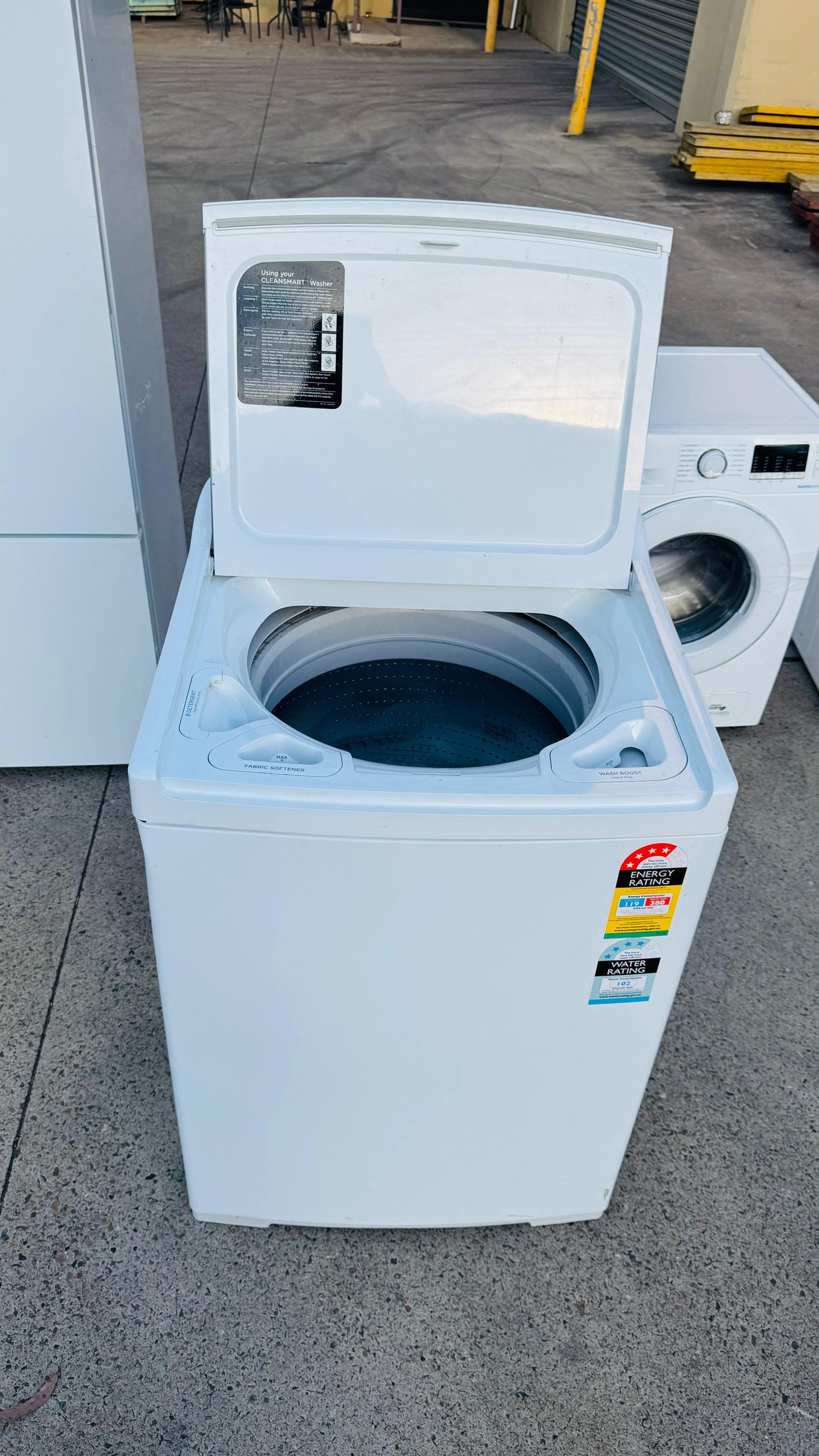 FISHER AND PAYKEL 10KGS TOP LOADER WASHING MACHINE
