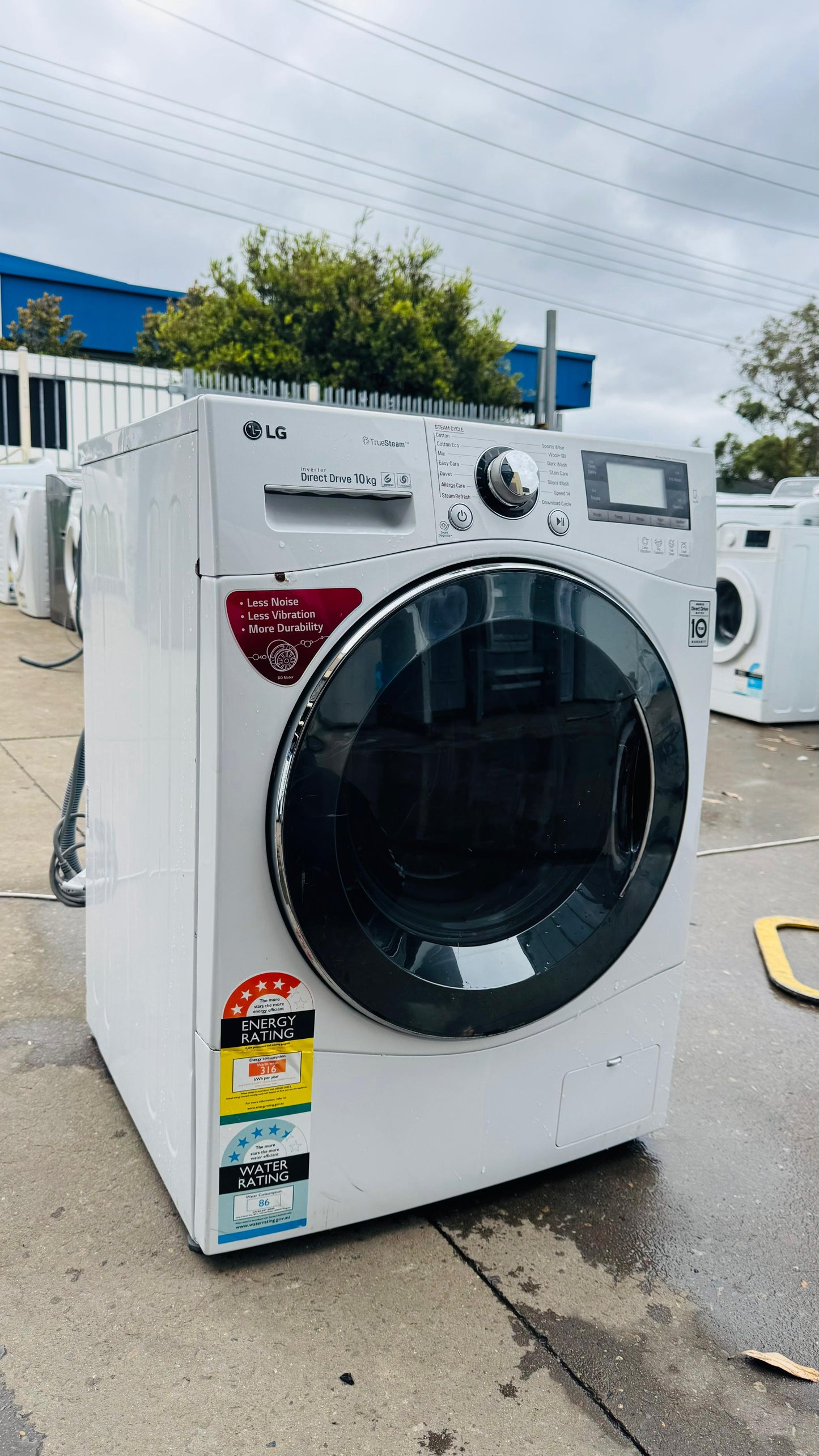 LG 10KGS FRONT LOADER WASHING MACHINE