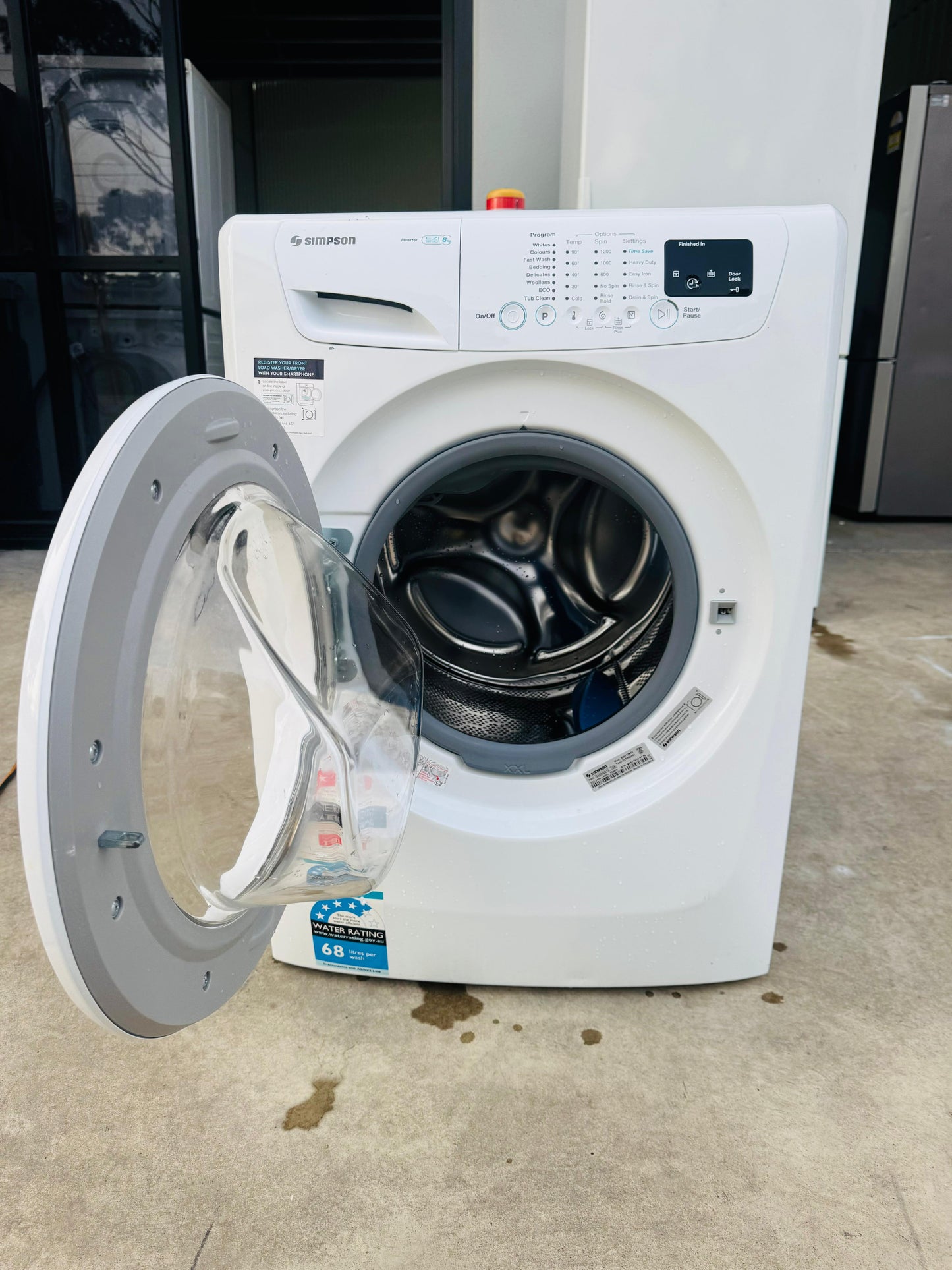 SIMPSON 8KGS FRONT LOADER WASHING MACHINE