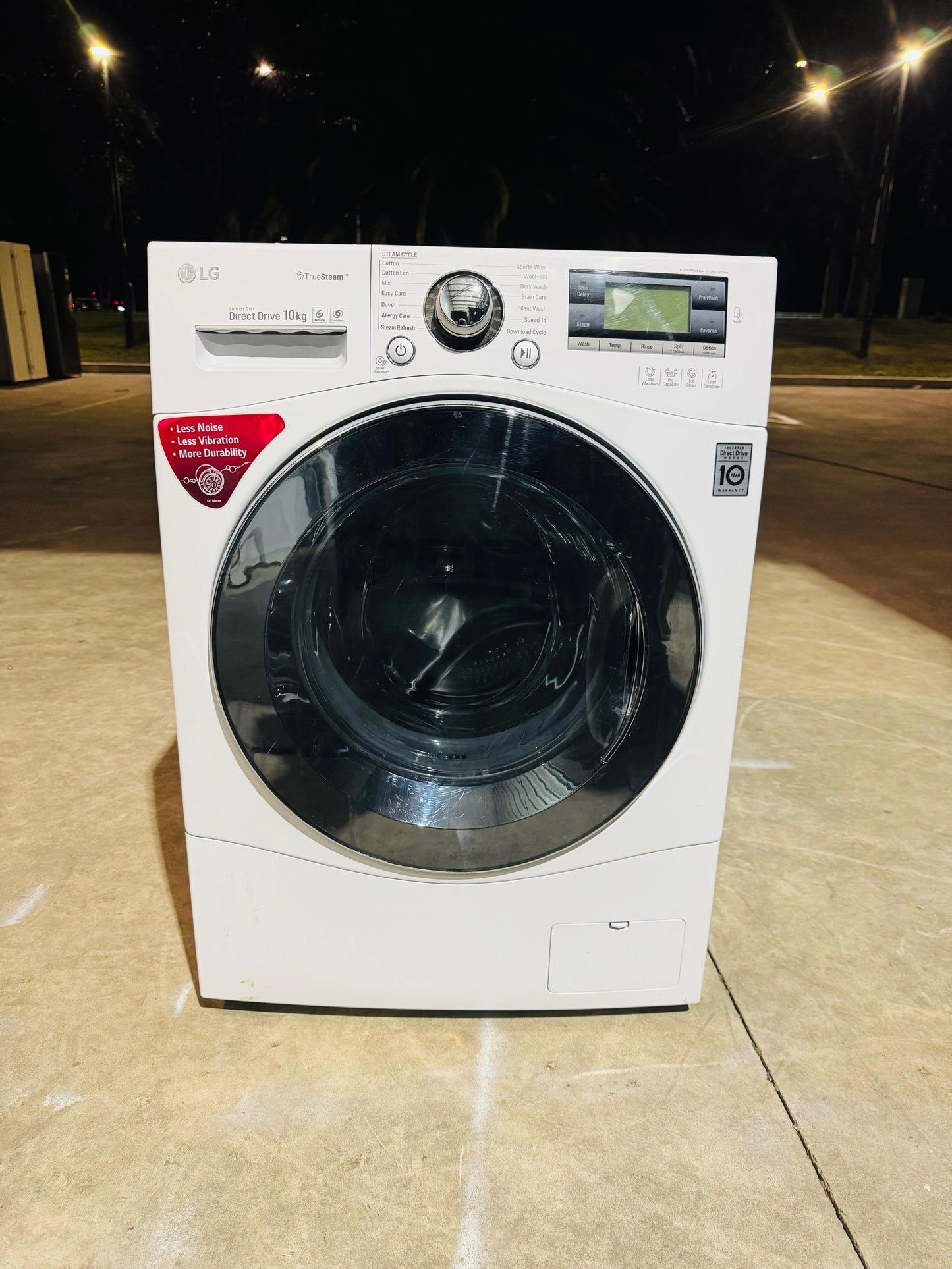 LG 10KGS FRONT LOADER WASHING MACHINE