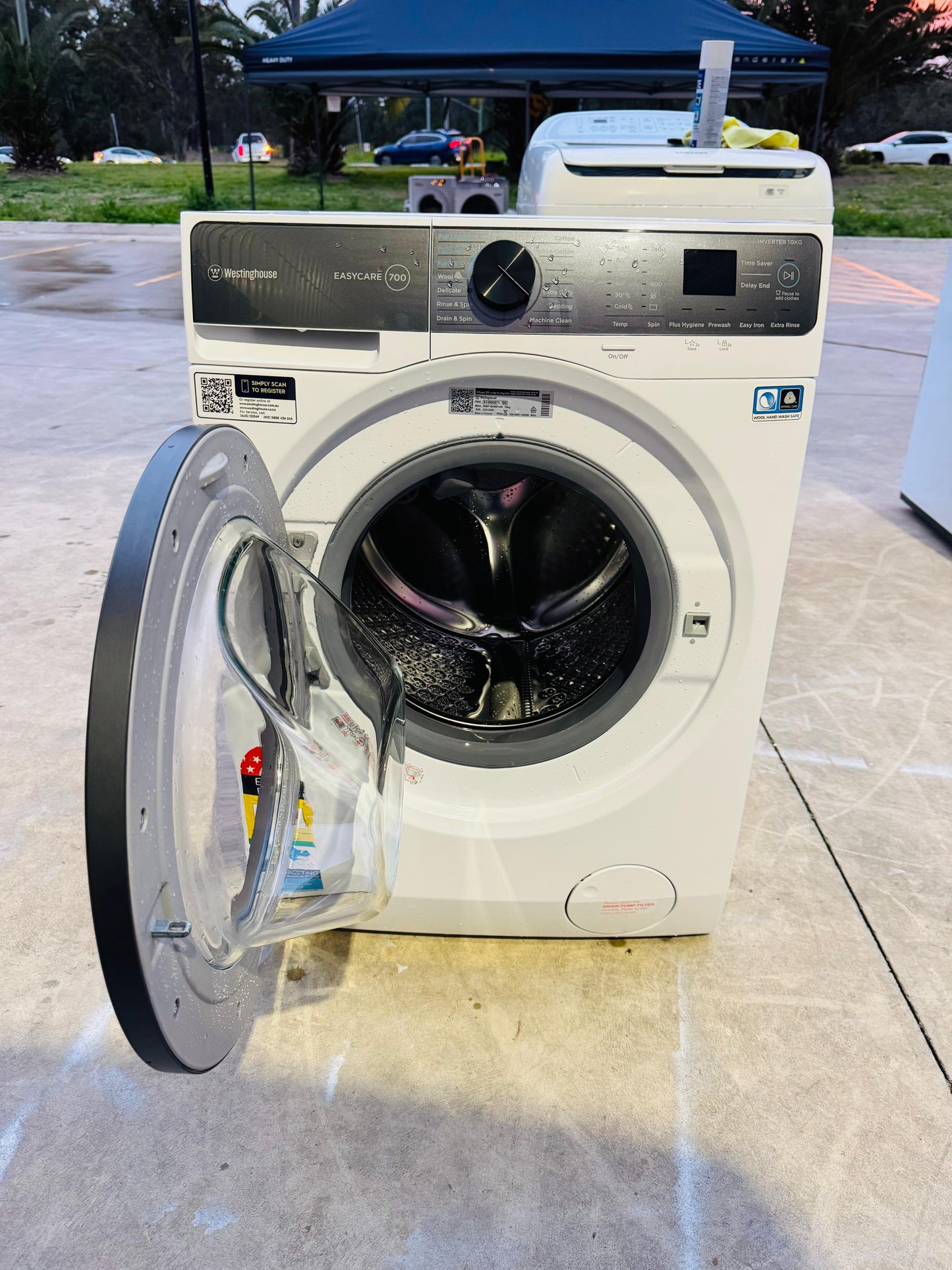 WESTING HOUSE 10KGS FRONT LOADER WASHING MACHINE