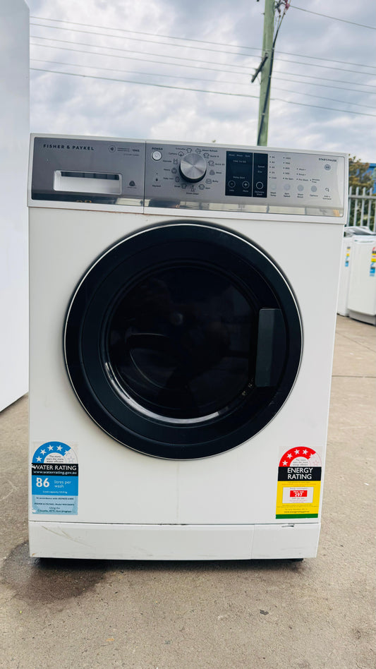 FISHER AND PAYKEL 10KGS FRONT LOADER WASHING MACHINE