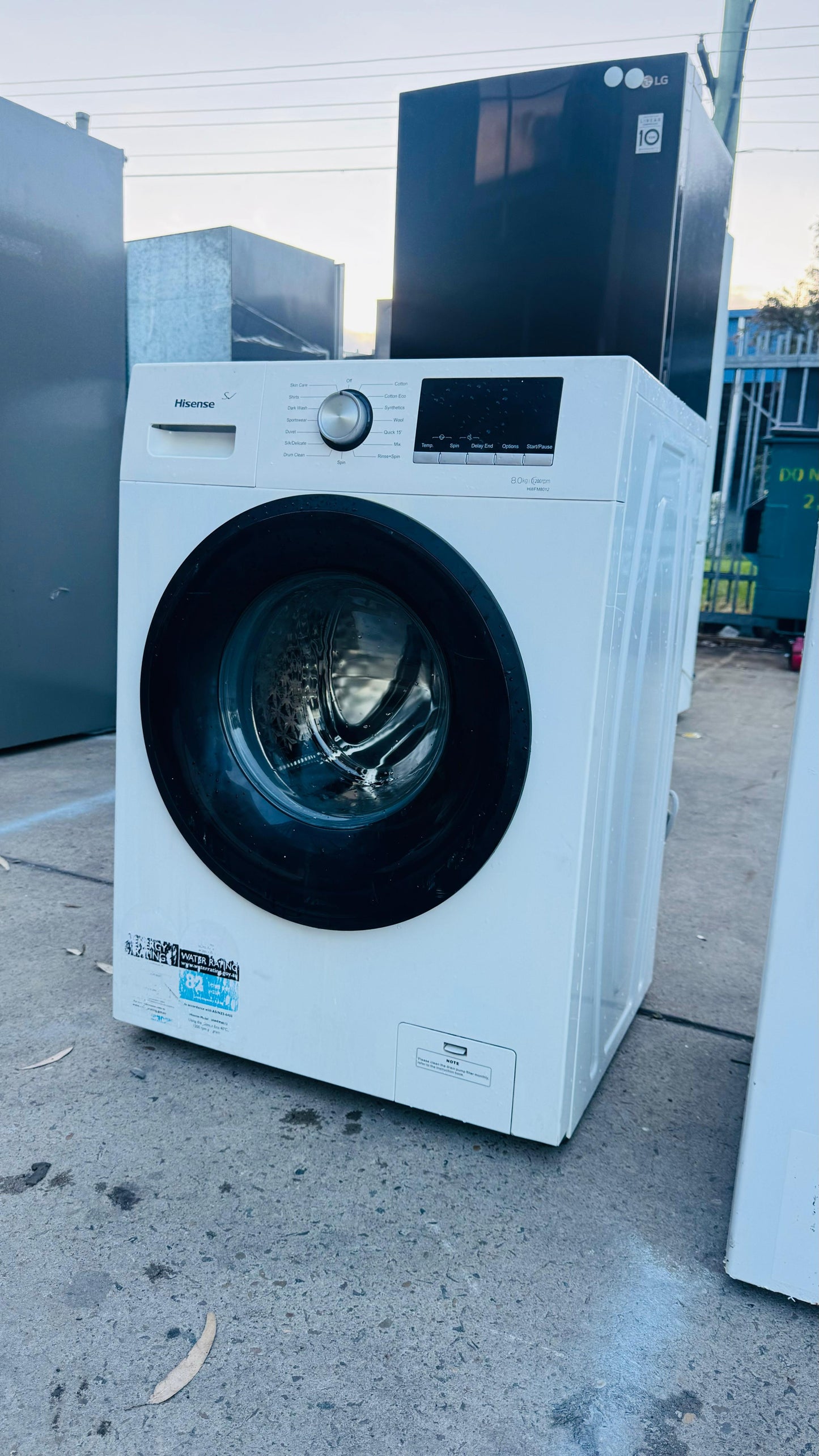 HISENSE 8KGS FRONT LOADER WASHING MACHINE