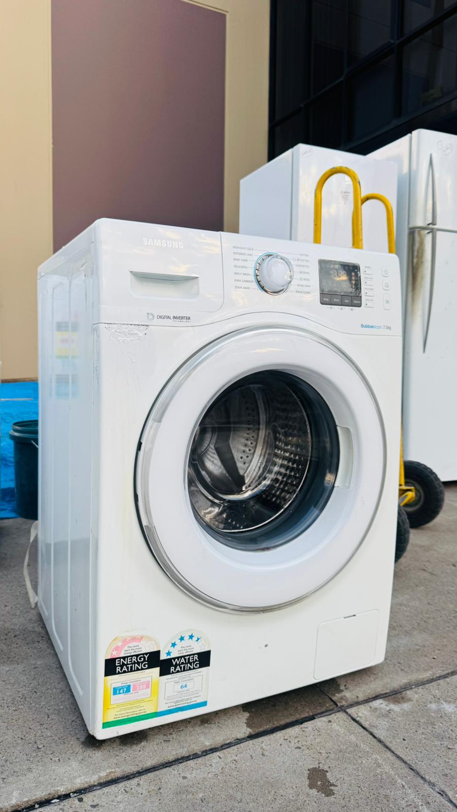 SAMSUNG 7.5KGS FRONT LOADER WASHING MACHINE