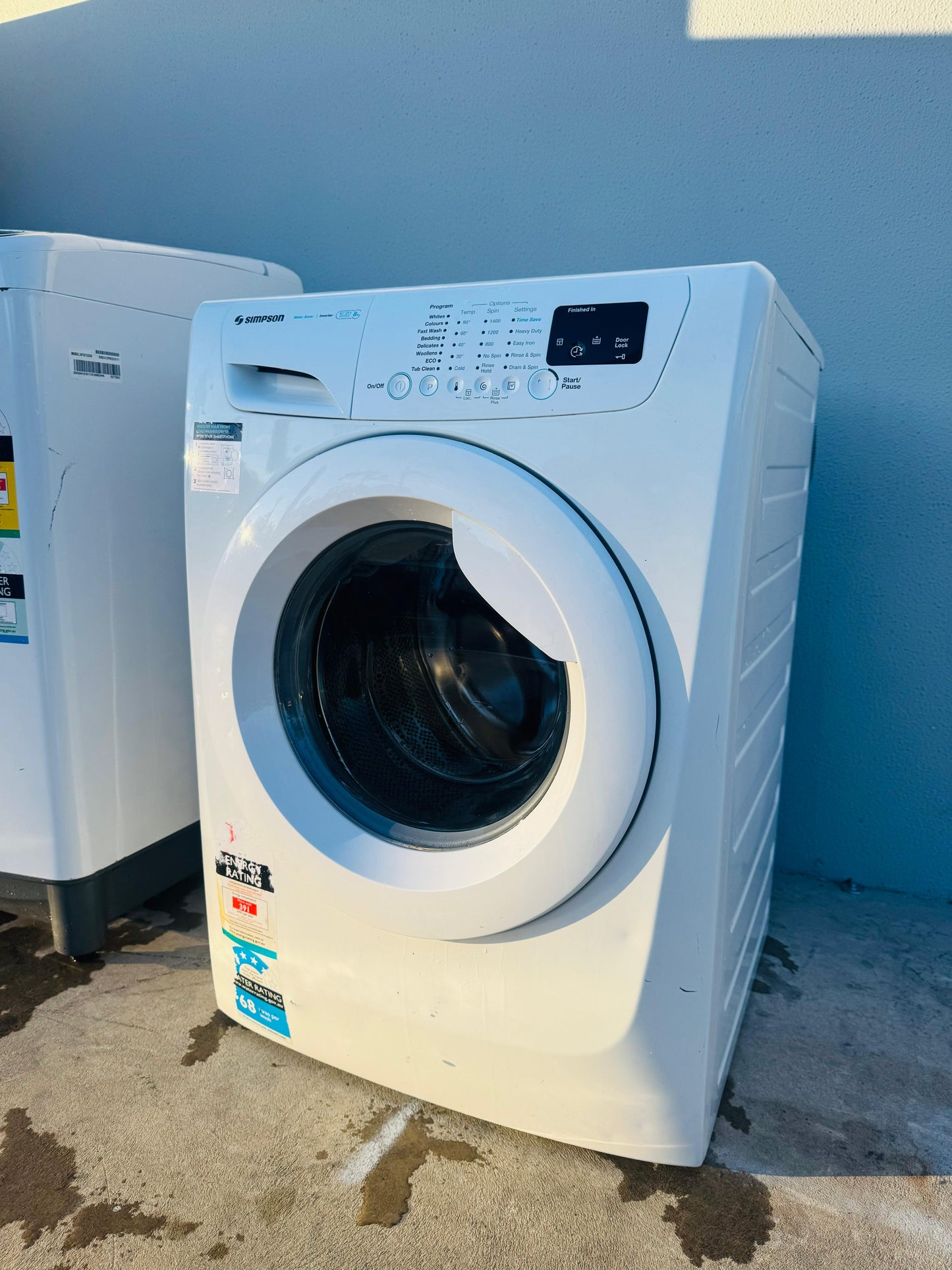 SIMPSON 8KGS FRONT LOADER WASHING MACHINE