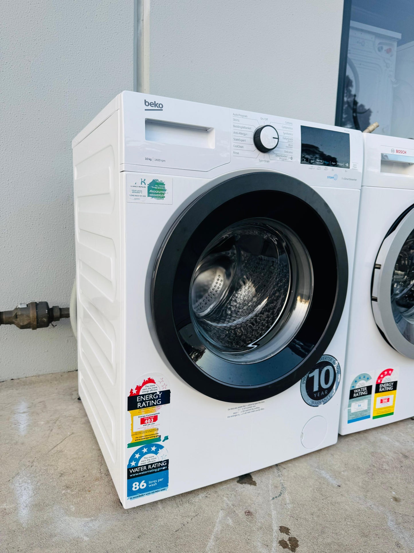 BEKO 10KGS FRONT LOADER WASHING MACHINE