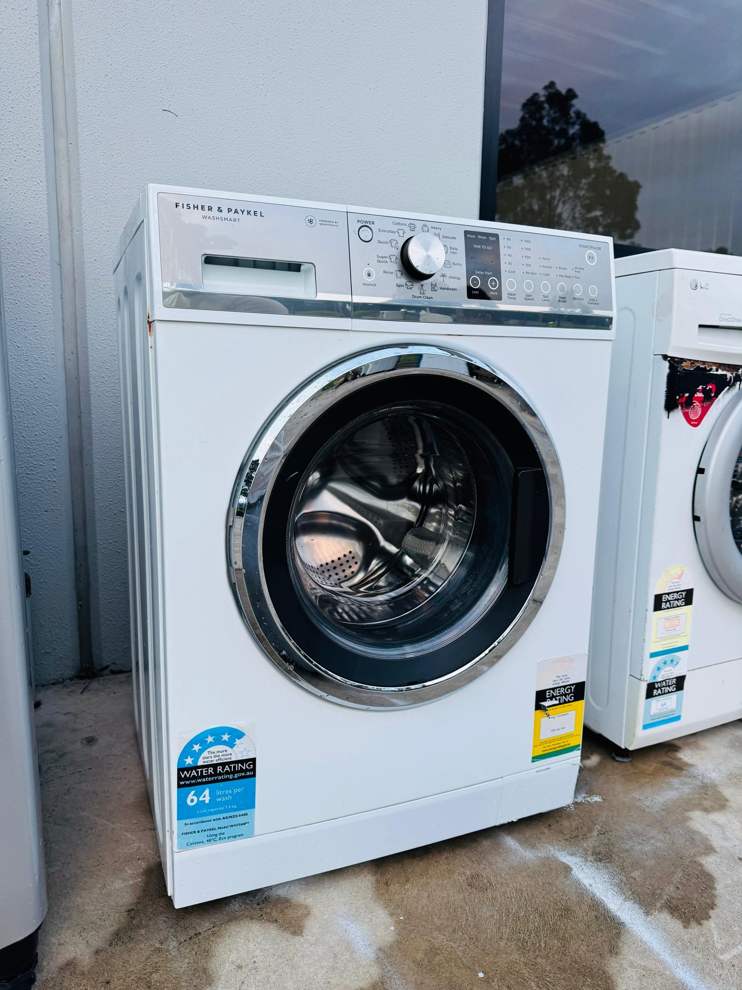 FISHER AND PAYKEL 7.5 KGS FRONT LOADER WASHING MACHINE