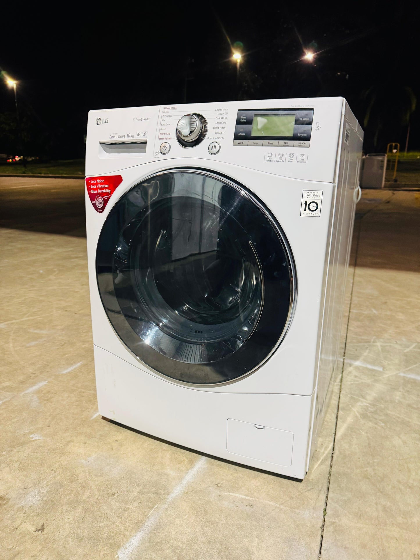 LG 10KGS FRONT LOADER WASHING MACHINE