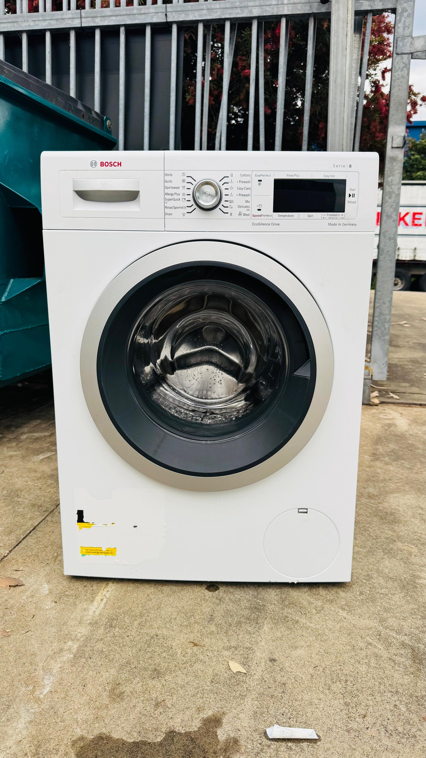 BOSCH 8KGS FRONT LOADER WASHING MACHINE SERIES8