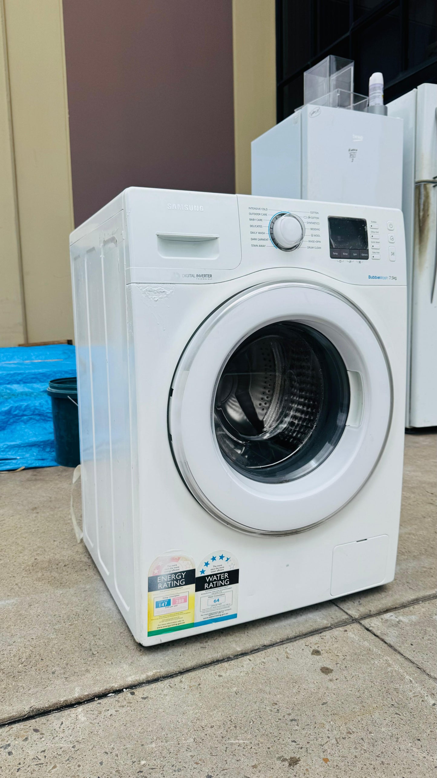 SAMSUNG 7.5KGS FRONT LOADER WASHING MACHINE