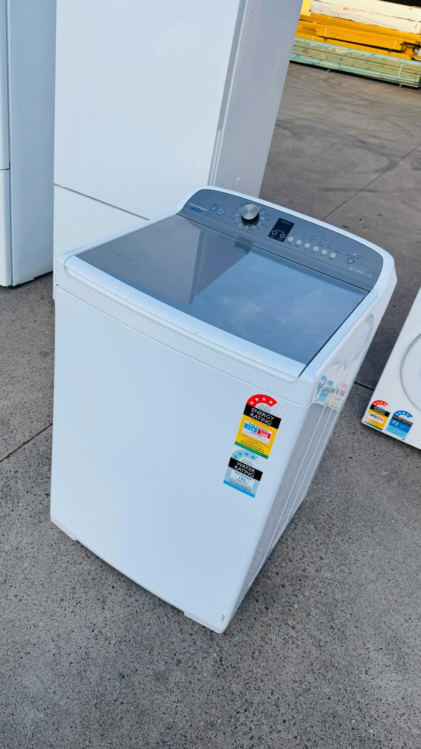 FISHER AND PAYKEL 10KGS TOP LOADER WASHING MACHINE