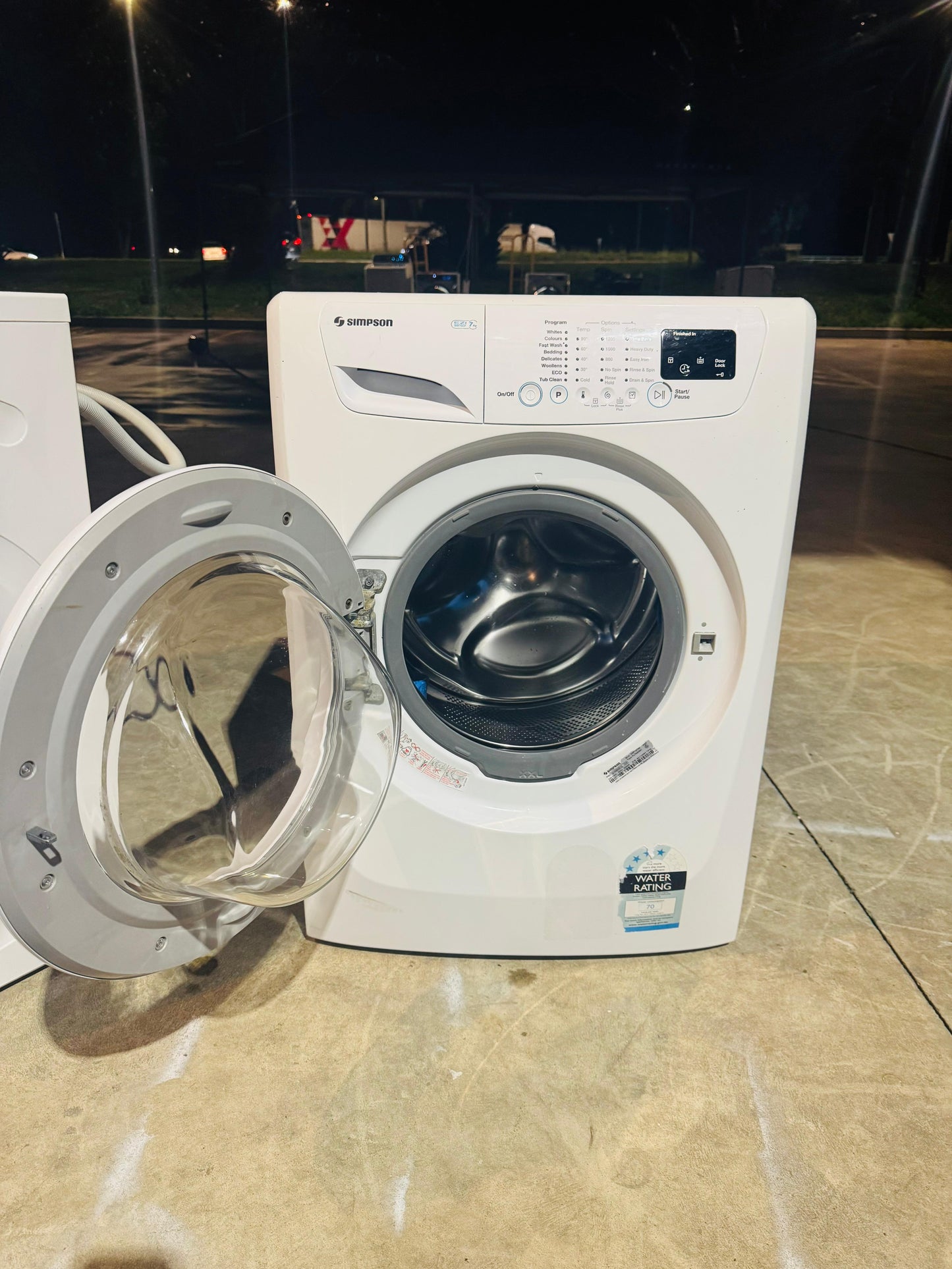 SIMPSON 7KGS FRONT LOADER WASHING MACHINE
