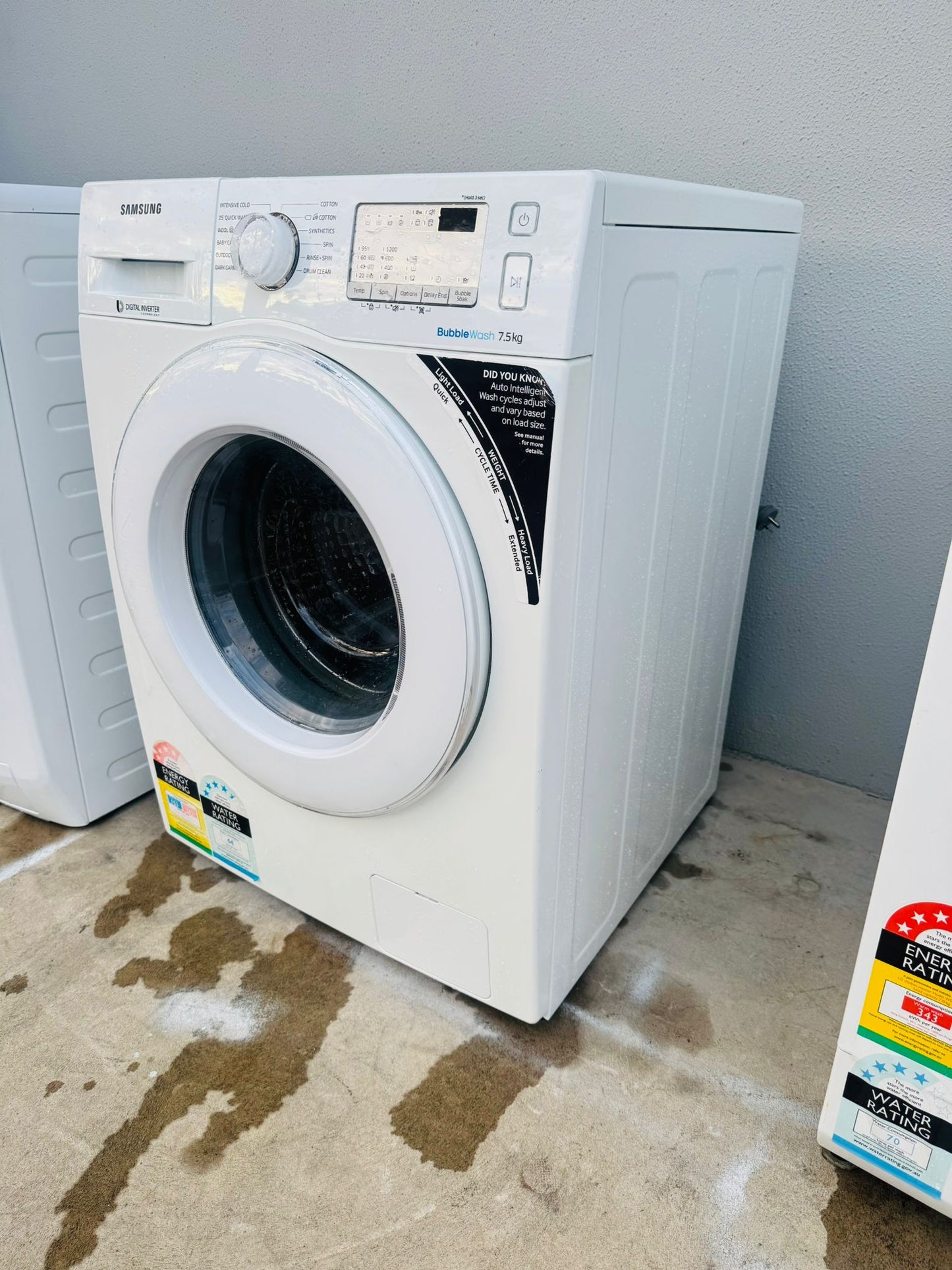 SAMSUNG 7.5 KGS FRONT LOADER WASHING MACHINE