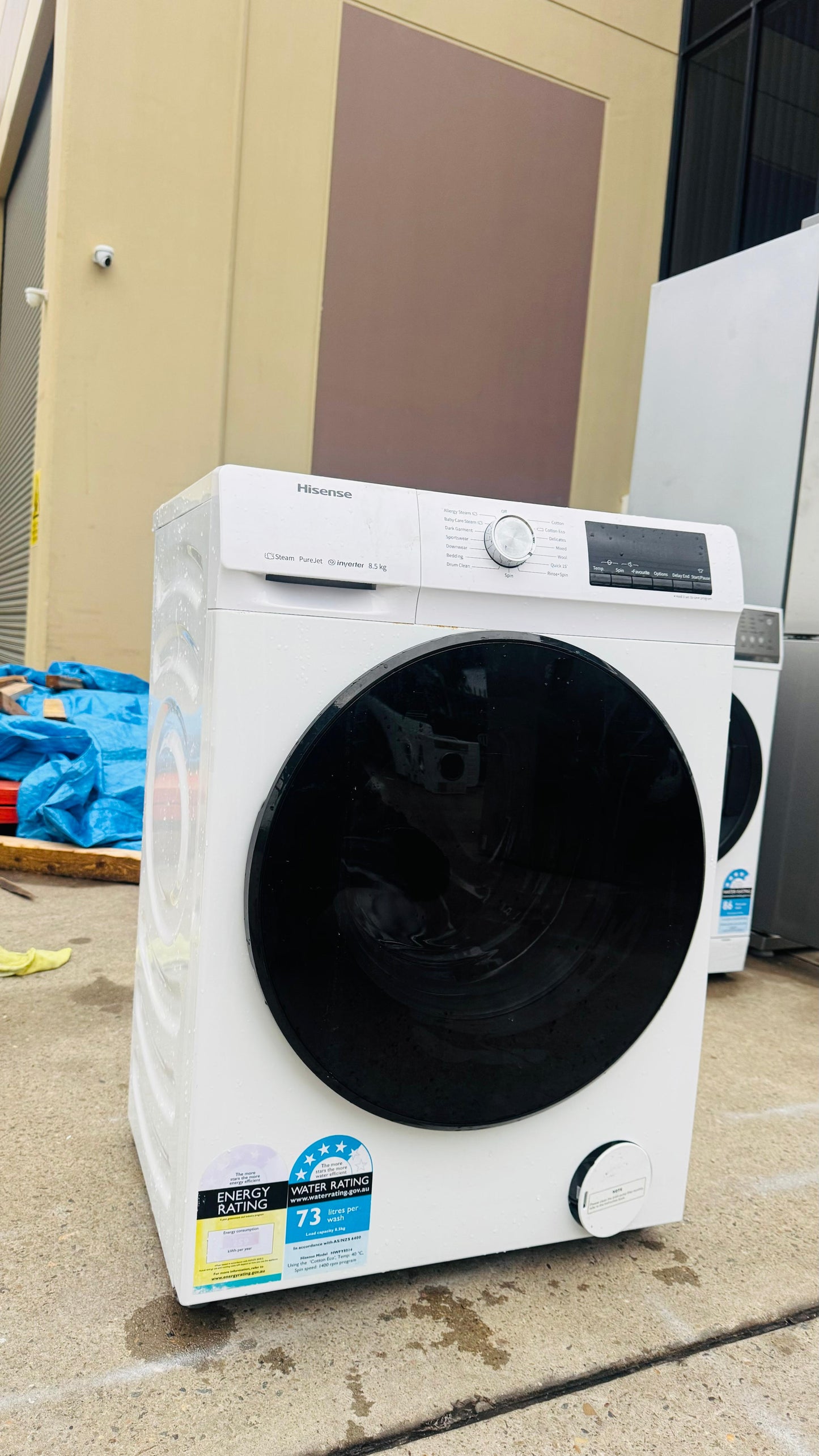 HISENSE 8.5KGS FRONT LOADER WASHING MACHINE